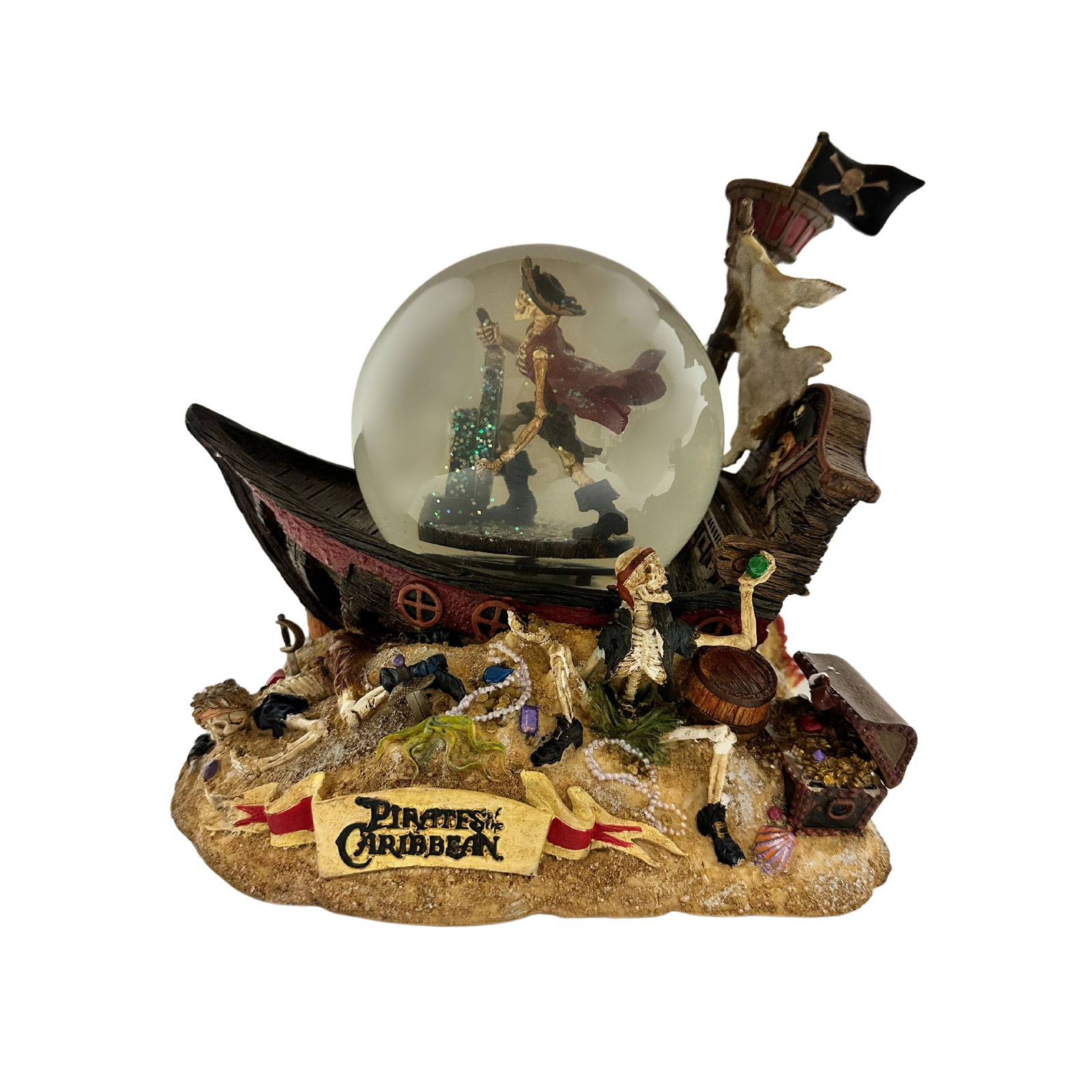 Disney Store Pirates Of The Caribbean Moving Musical Snow Globe (1 of 5)