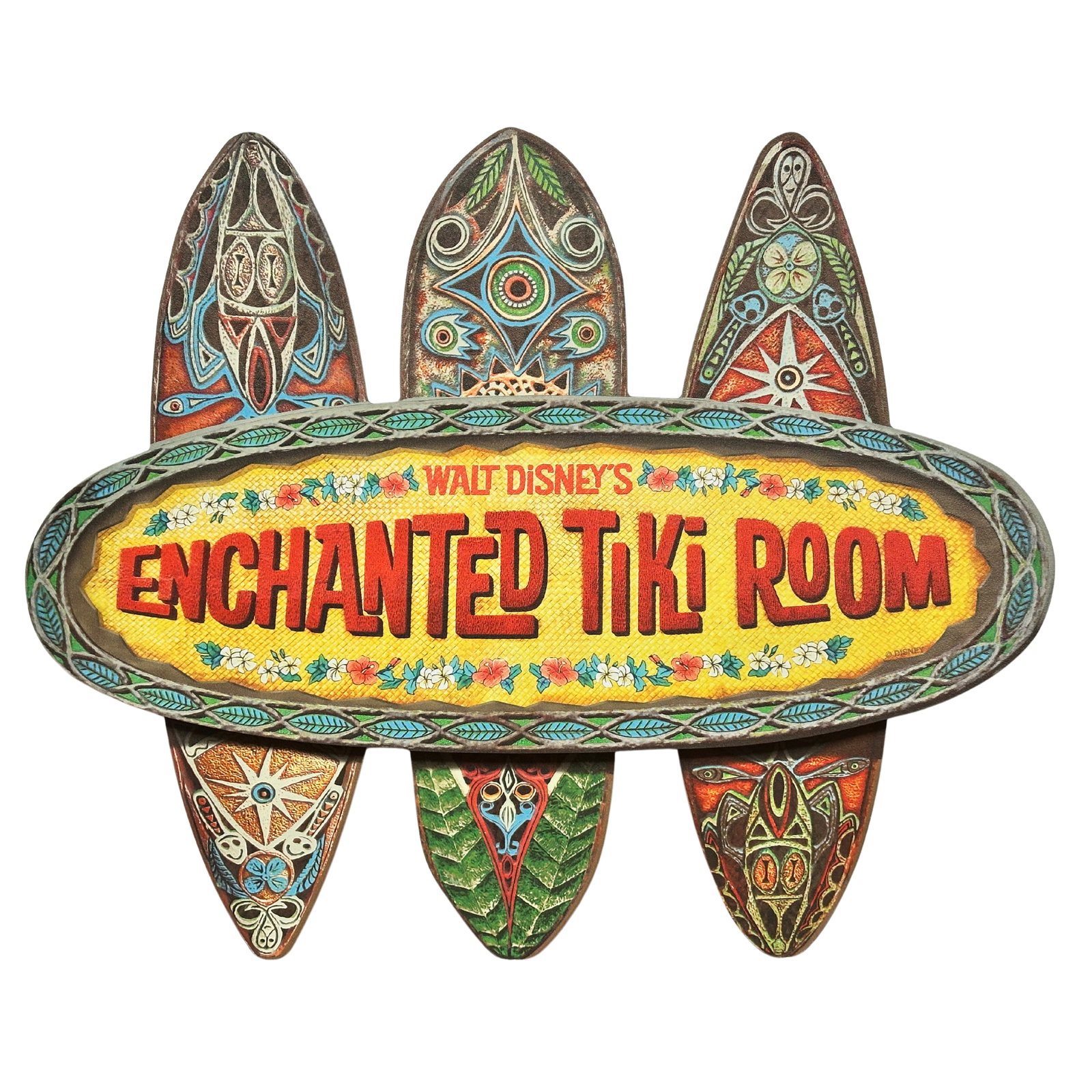 Walt Disney Enchanted Tiki Room Prop Sign Replica Wall Display (1 of 2)