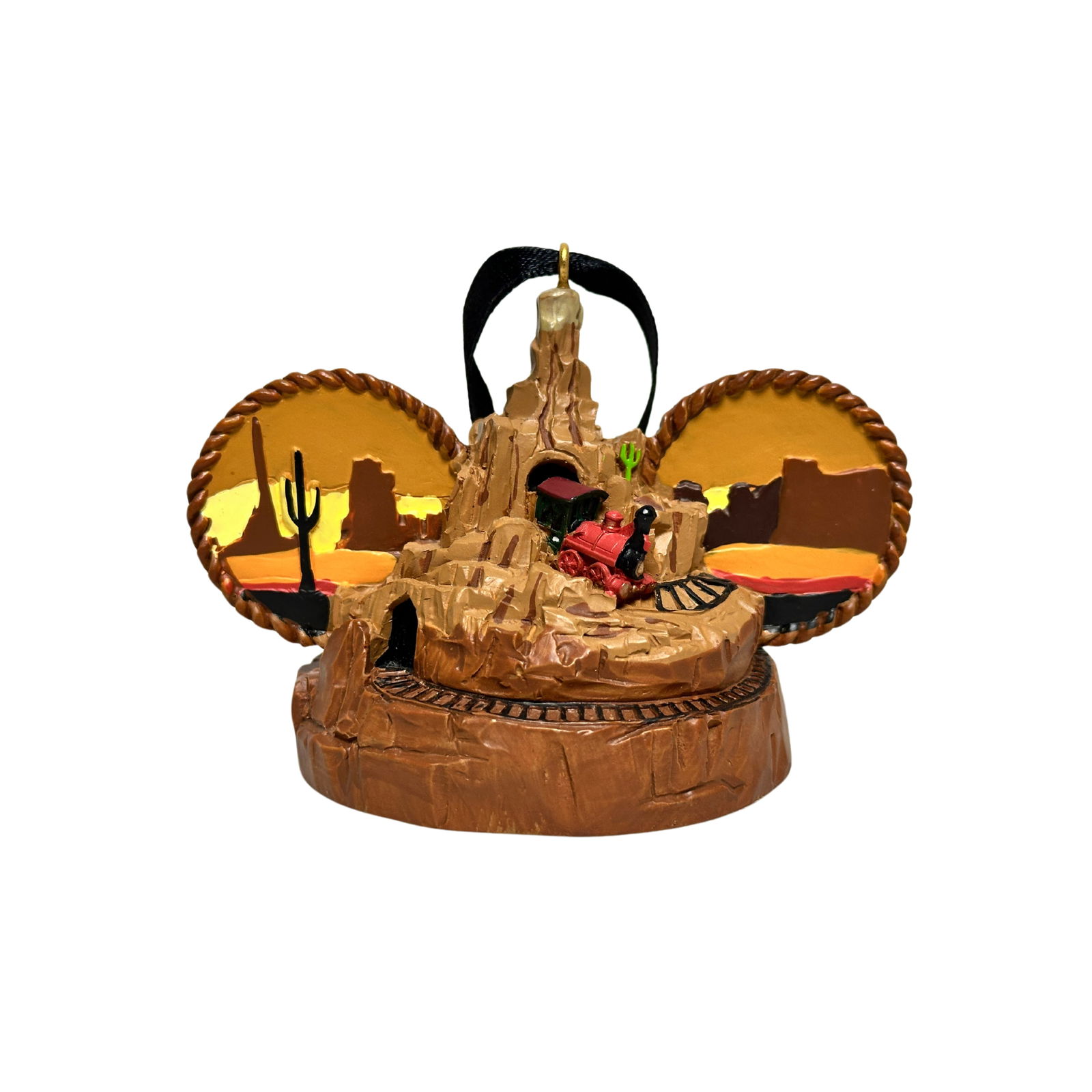 Disney Parks Big Thunder Mountain Railroad Mickey Ear Hat Christmas Ornament (1 of 3)