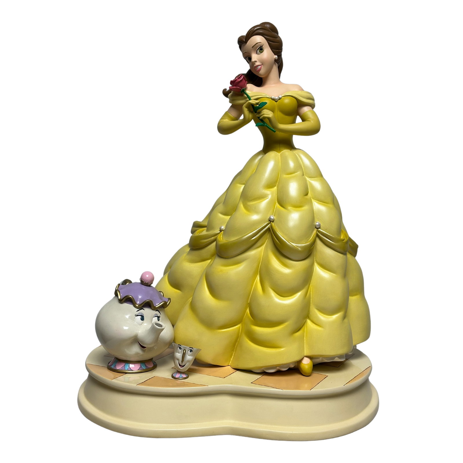 Disney Auctions Beauty & The Beast Belle Ms. Potts & Chip Big Fig (1 of 6)