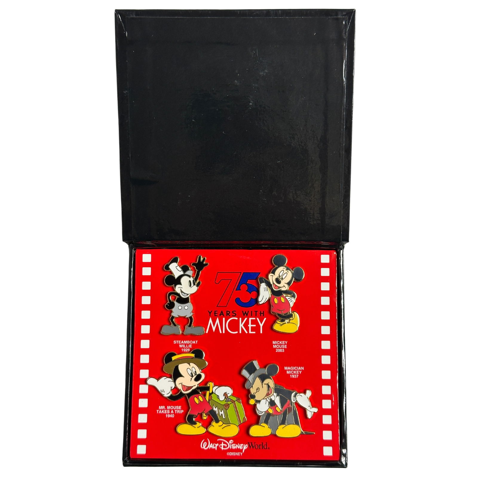 Disney WDW 75 Years With Mickey Pin Set Of 4 (1 of 3)