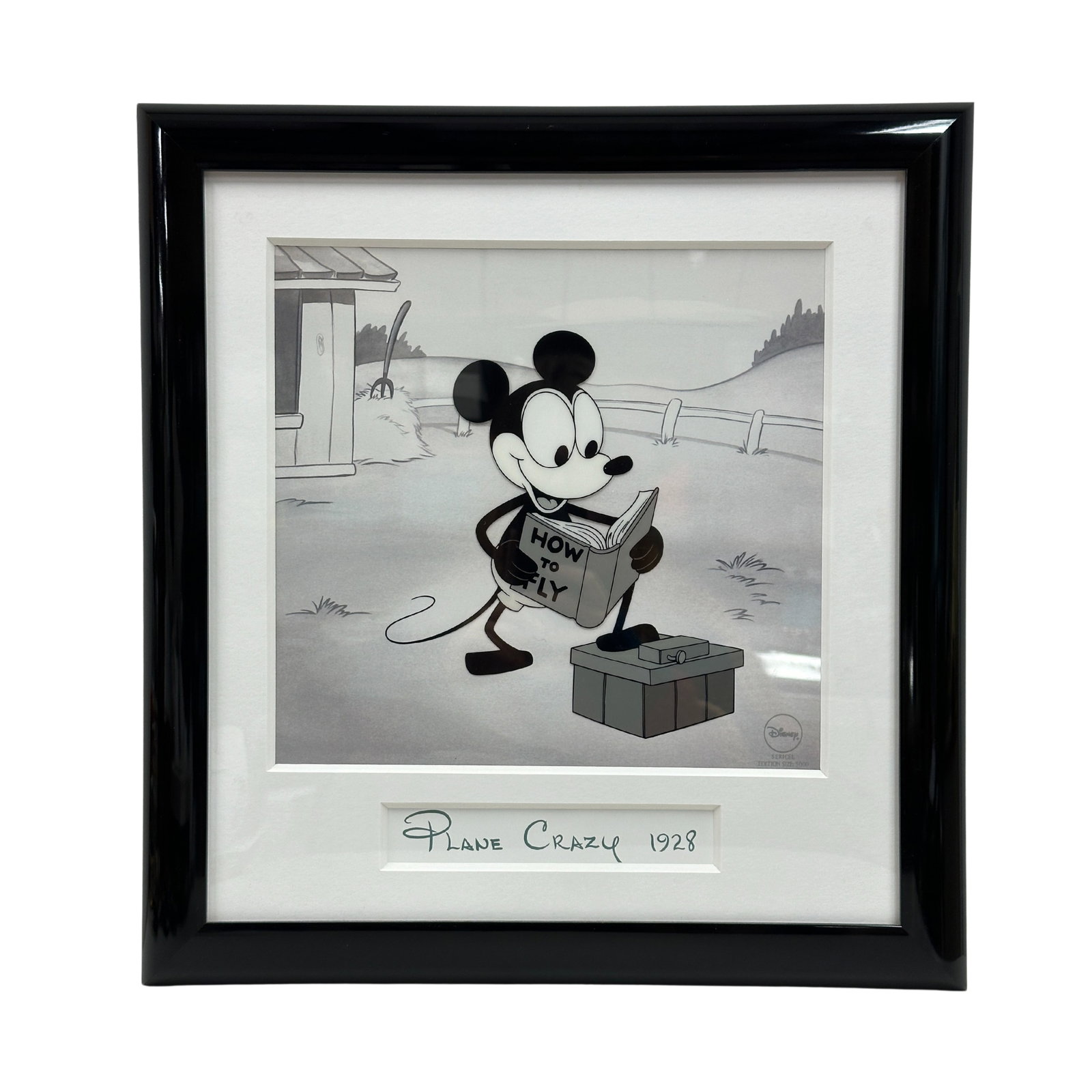 Disney Plane Crazy 1928 Mickey Mouse "Pilot Mickey" Limited Sericel UB Iwerks (1 of 4)