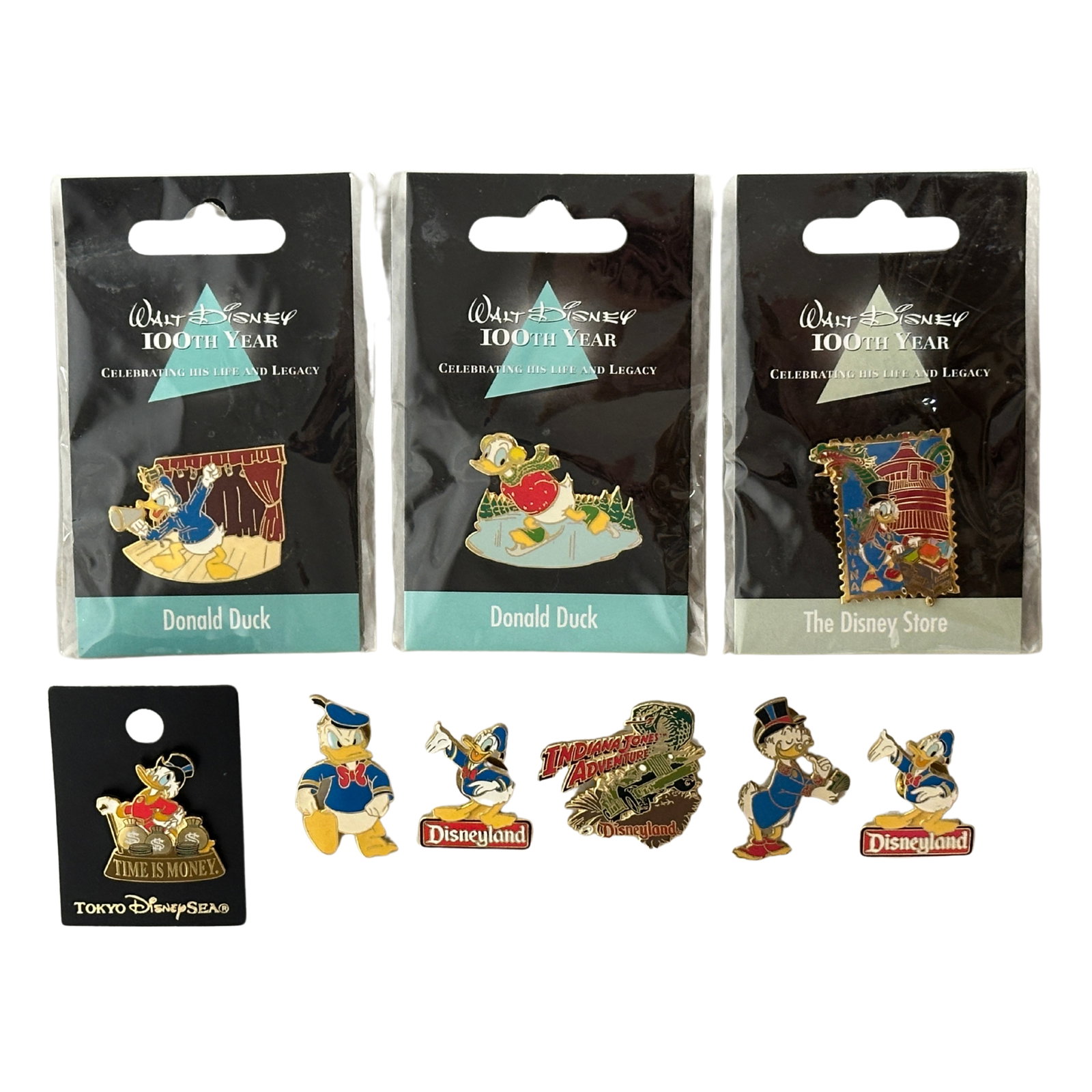 Disney Donald & Scrooge McDuck Assorted Pin Lot Of 9: Disney Donald & Scrooge McDuck Assorted Pin Lot Of 9. These feature Donald Duck And Scrooge McDuck.