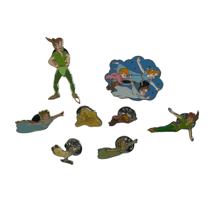 Disney Peter Pan Assorted Pin Lot Of 8 (1 of 3)