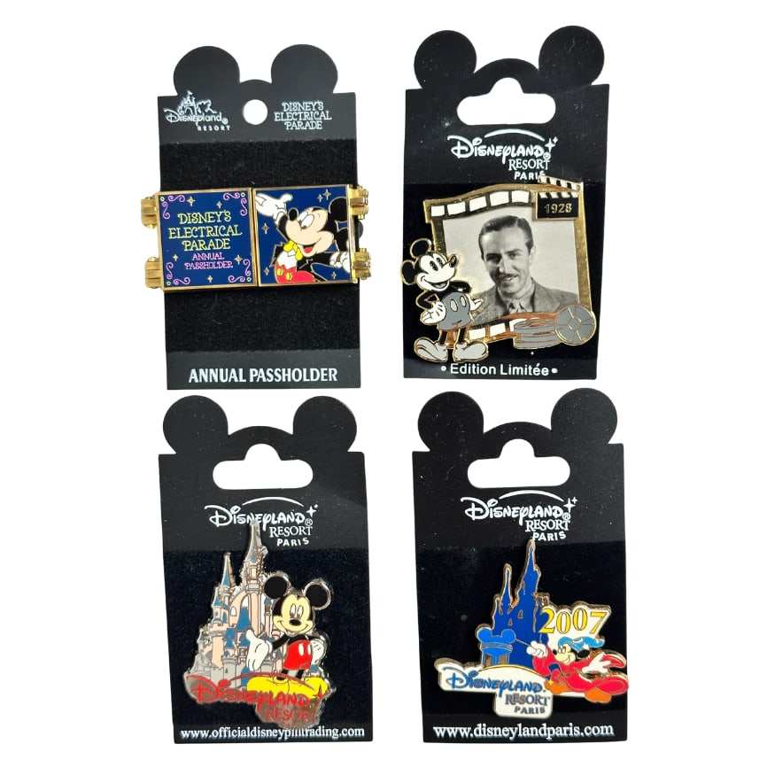 Disney Mickey Mouse Assorted Pin Lot Of 4 (1 of 3)