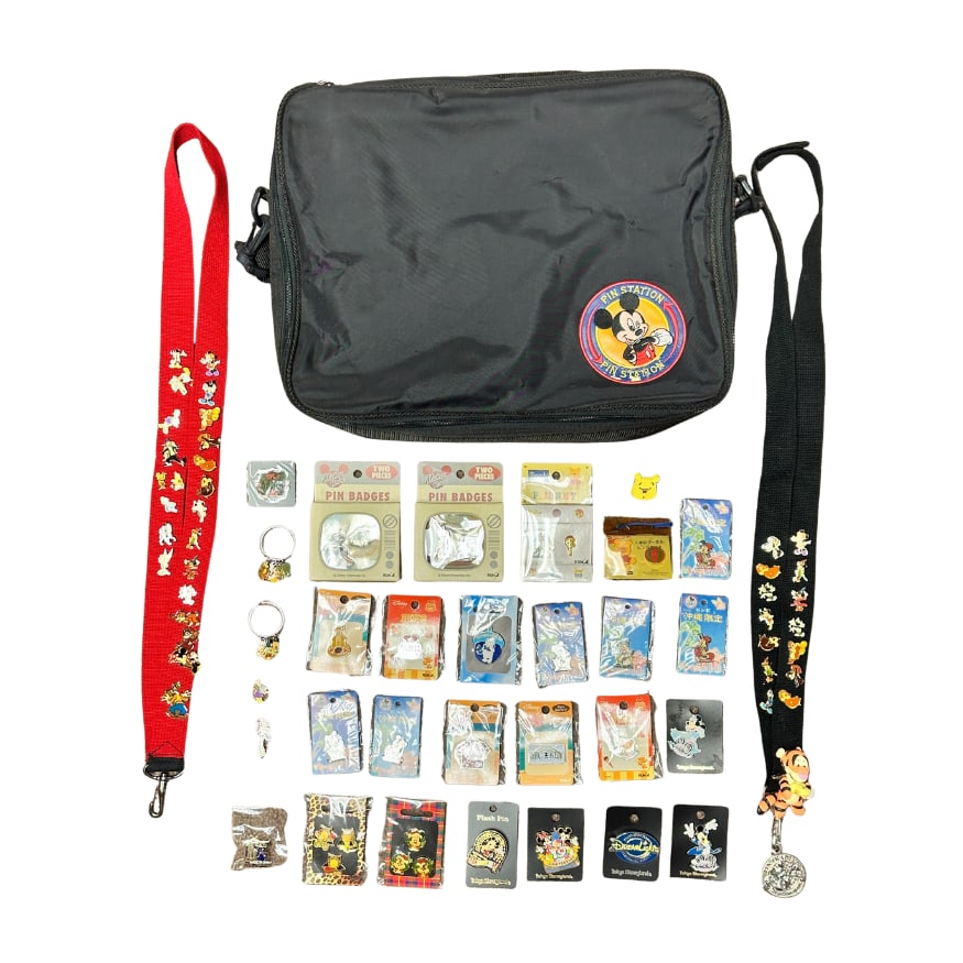 Disney Assorted Pin Bag, Lanyard, & Pin Lot Of 219 (1 of 8)