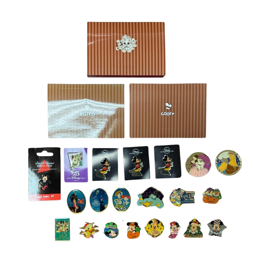 Disney Assorted Mickey & Friends TDR Funderful Pin Lot Of 24: ******* FREE SHIPPING *******Disney Assorted Mickey & Friends TDR Funderful Pin Lot Of 24******* FREE SHIPPING *******