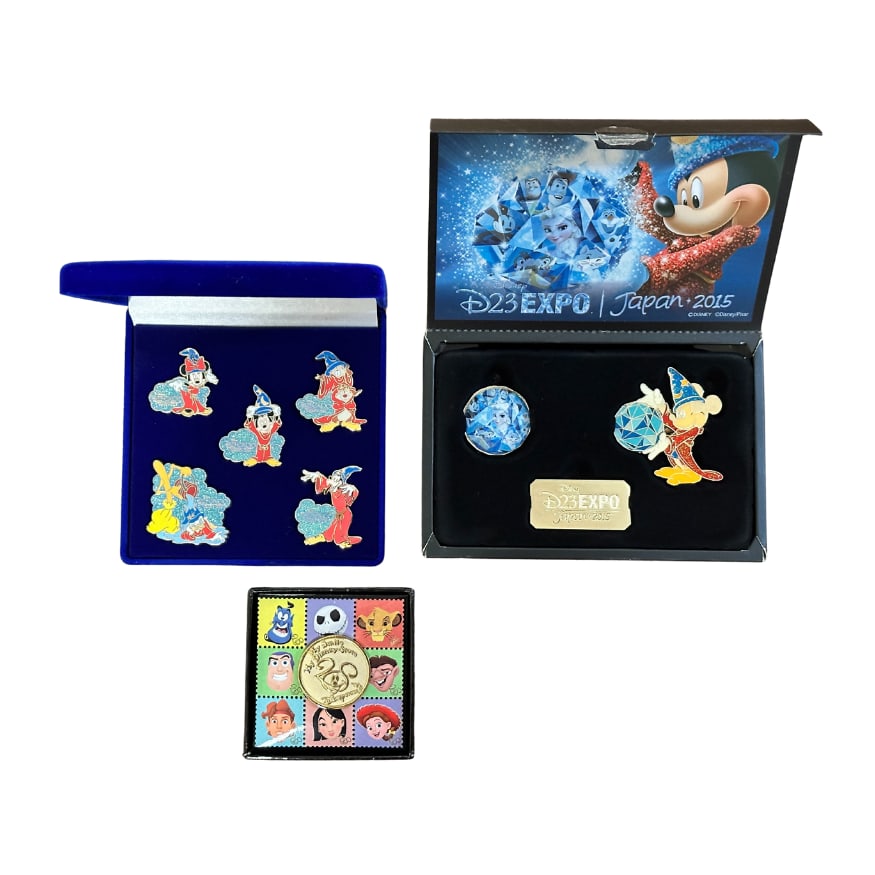 Disney D23 Expo 2013 Boxed Set Pin Lot Of 9: ******* FREE SHIPPING *******A Disney D23 Expo 2013 Boxed Set Pin Lot Of 9. These feature Sorcerer Mickey & Elsa******* FREE SHIPPING *******