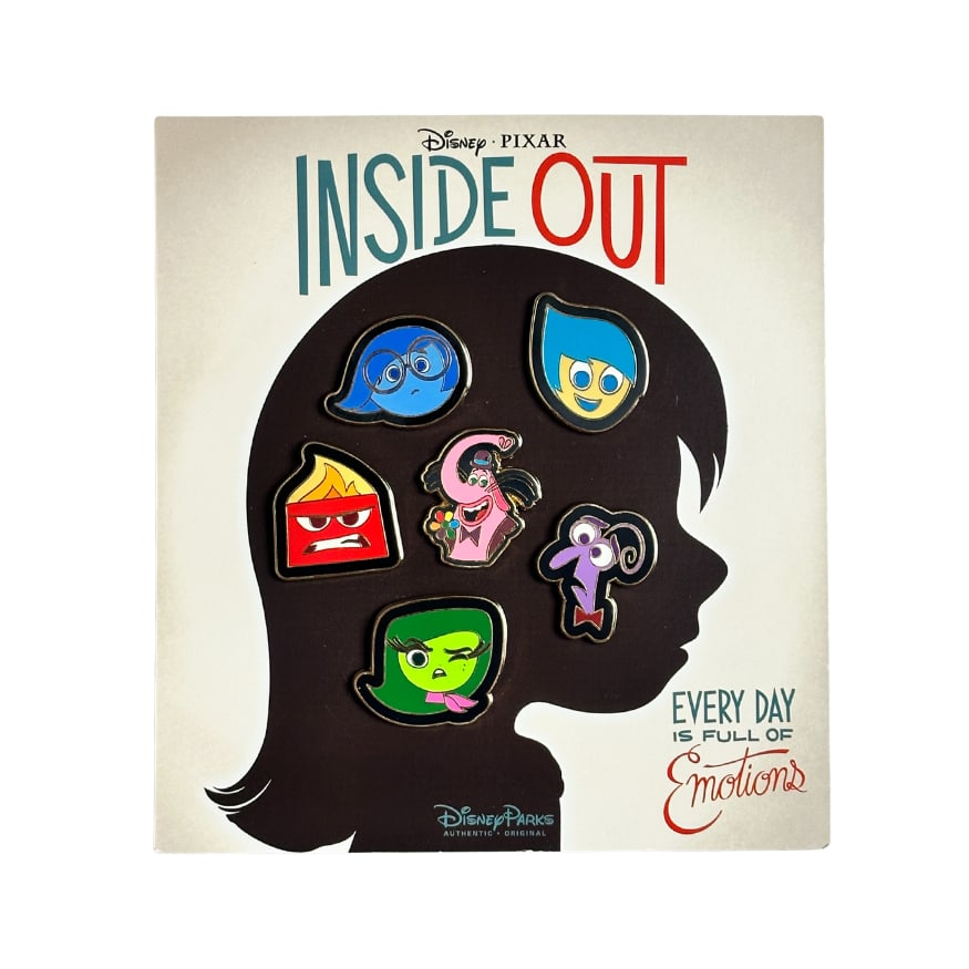 Disney Pixar Inside Out Full Of Emotions Pin Set Of 6 (1 of 3)