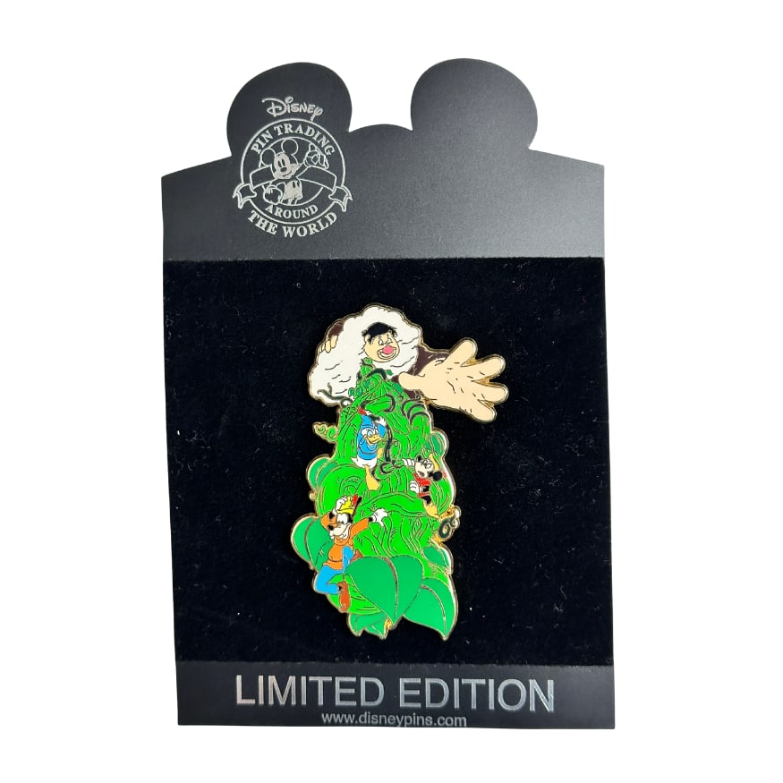 Disney Mickey & The Beanstalk Jumbo Pin: ******* FREE SHIPPING *******A Disney Mickey & The Beanstalk Jumbo Pin. These feature Mickey, Goofy, Donald, and Willie.******* FREE SHIPPING *******