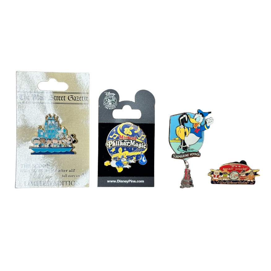 Disney Donald & Small World Assorted Pin Lot Of 4 (1 of 3)