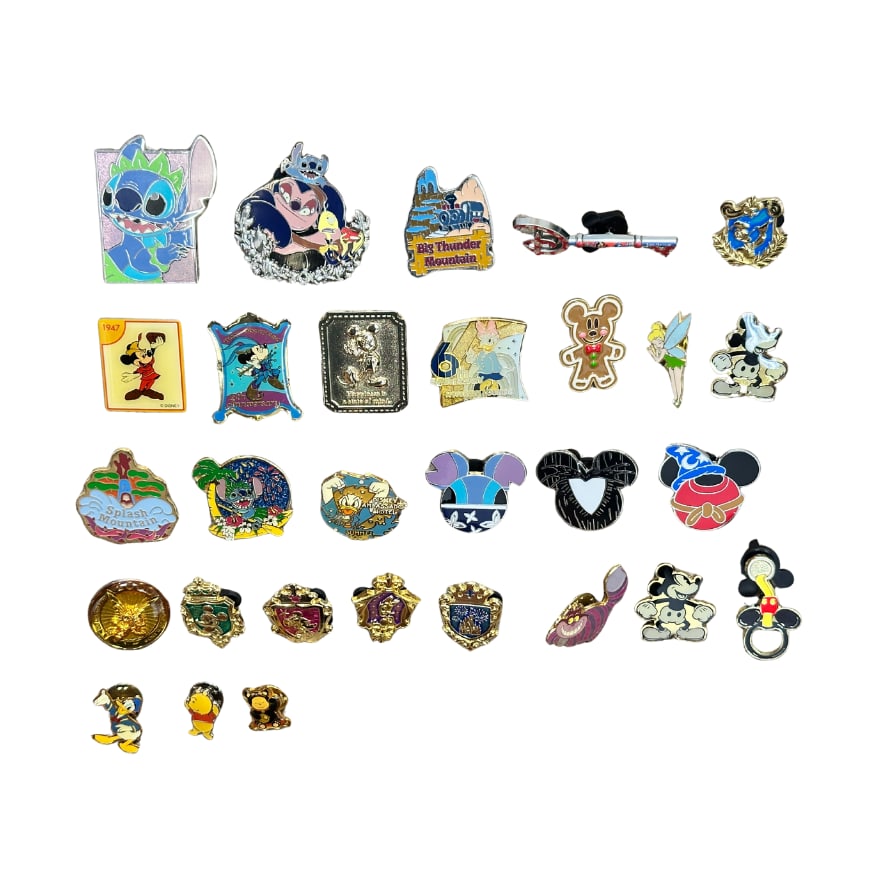 Disney Assorted Character Pin Lot Of 29 Stitch (1 of 3)