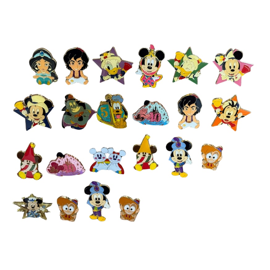 Disney Assorted Character Pin Lot Of 22 (1 of 3)
