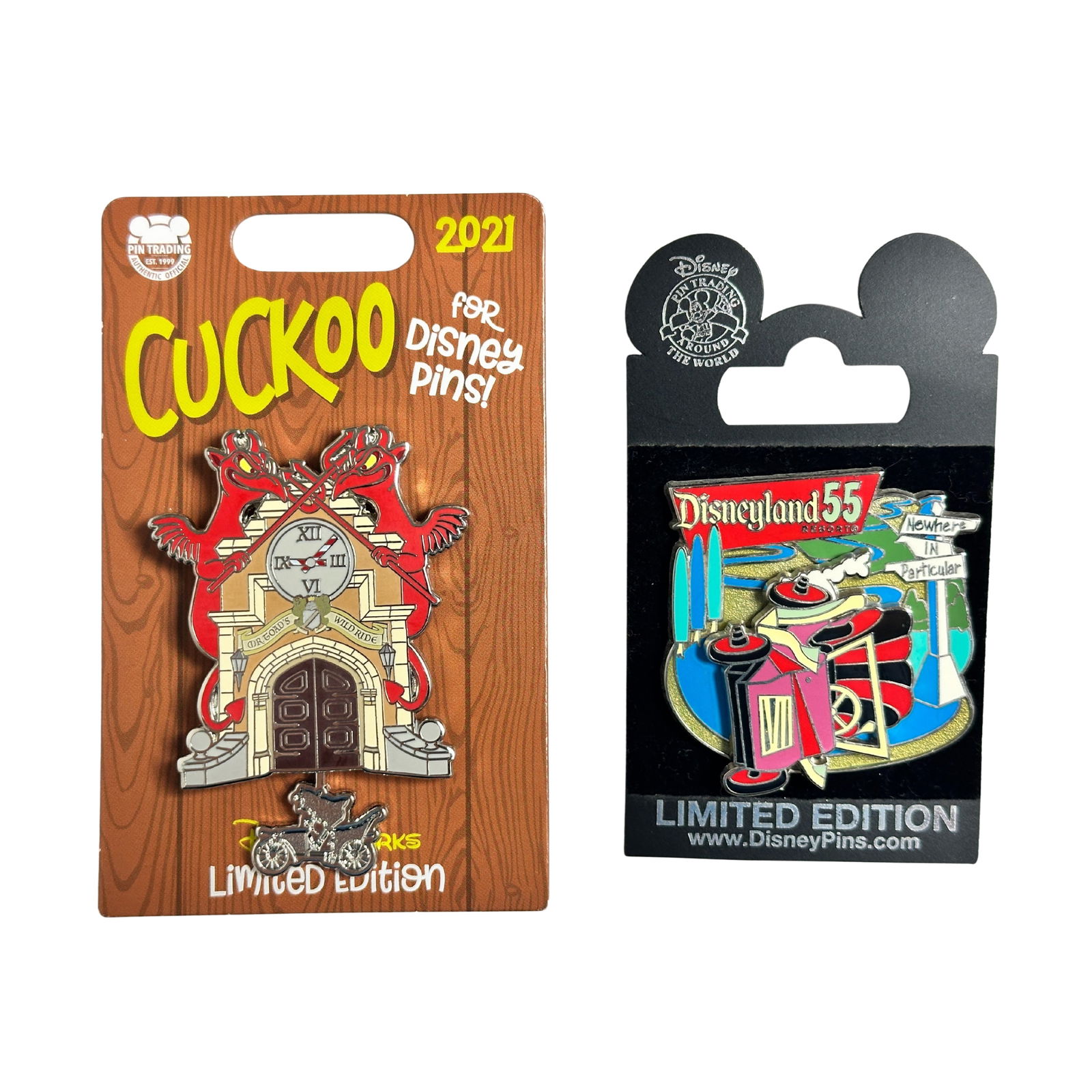 Disney The Wind In The Willows Mr. Toad's Wild Ride Pin Lot Of 2 (1 of 3)