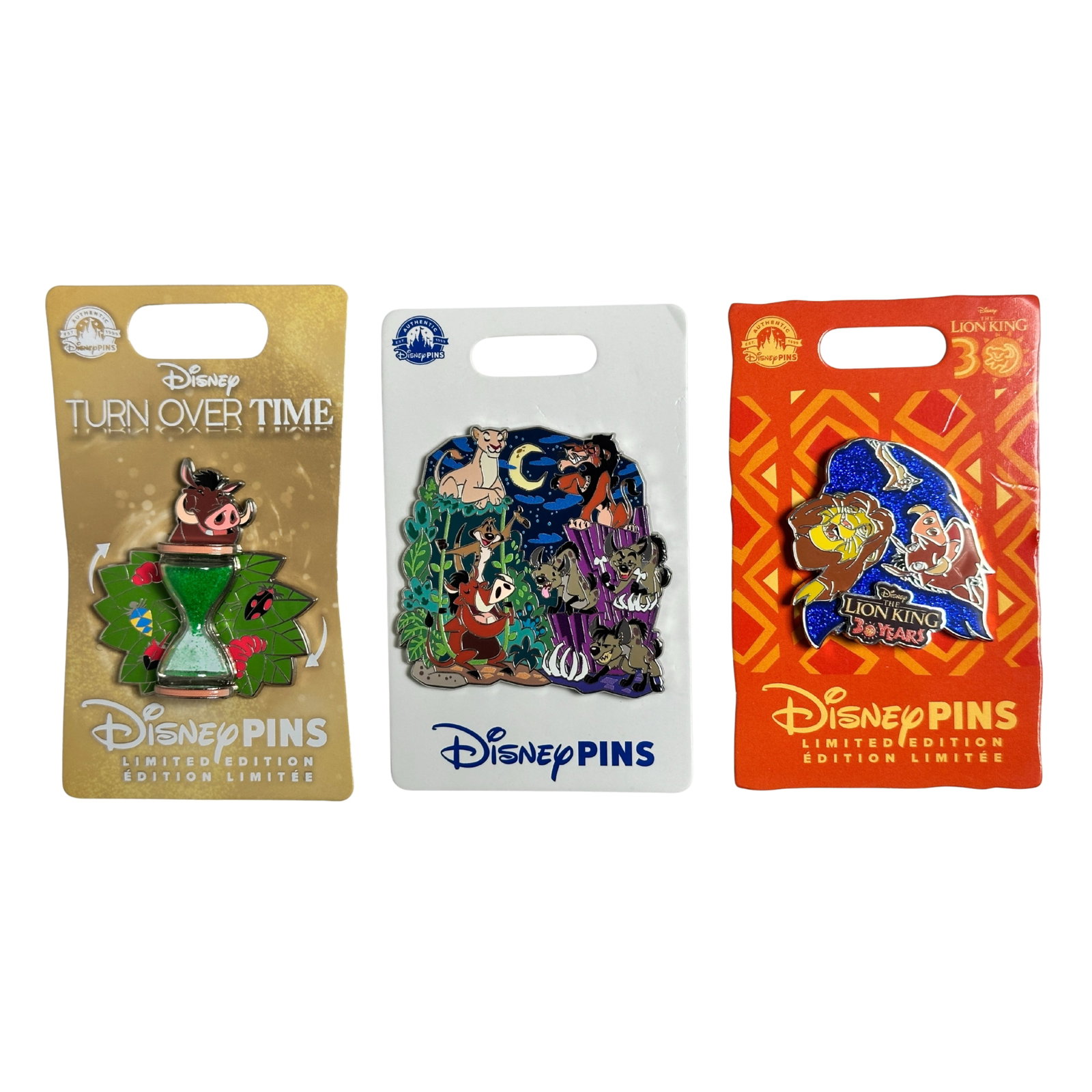 Disney The Lion King Assorted Pin Lot Of 3: Disney The Lion King Assorted Pin Lot Of 3. This features Simba, Timone, Pumba, and More. ******FREE SHIPPING******