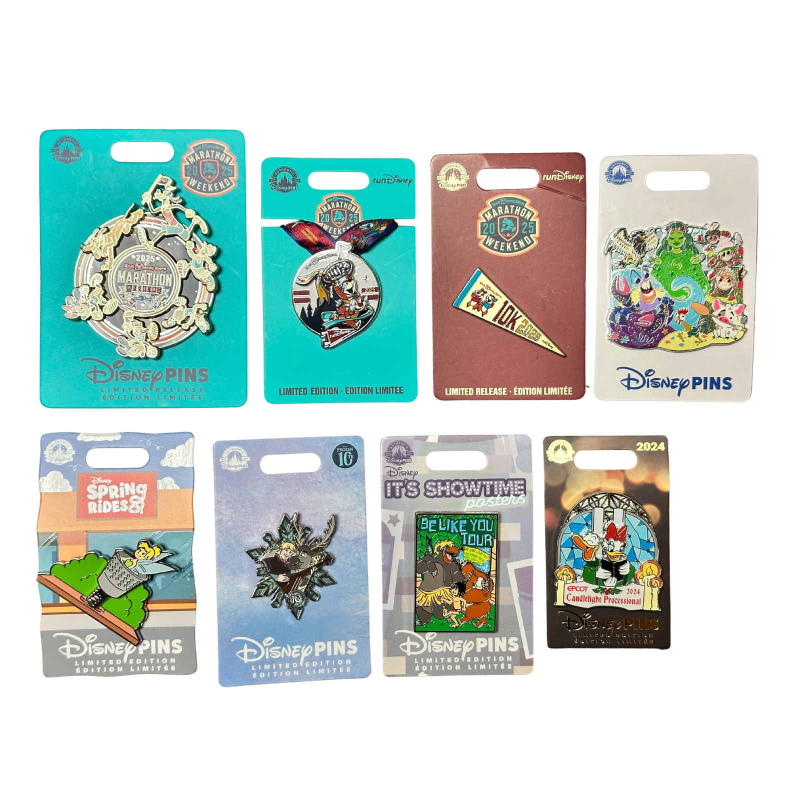 Disney Parks Assorted Marathon Weekend 2025 & More Pin Lot Of 8 (1 of 3)