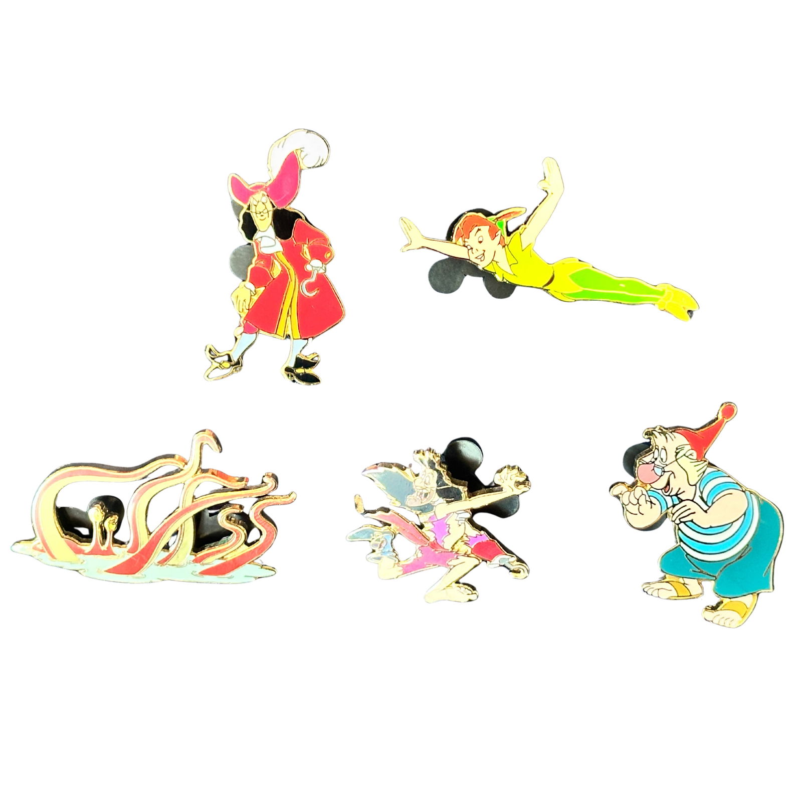 Disney Peter Pan Assorted Pin Lot Of 5 (1 of 3)