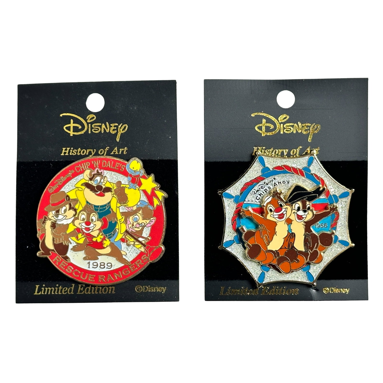 Disney History Of Art Chip & Dale Rescue Rangers Pin Lot Of 2: Disney History Of Art Chip & Dale Rescue Rangers Pin Lot Of 2. These feature Gadget, Monterey, Zipper, Chip, and Dale. *******FREE SHIPPING*******