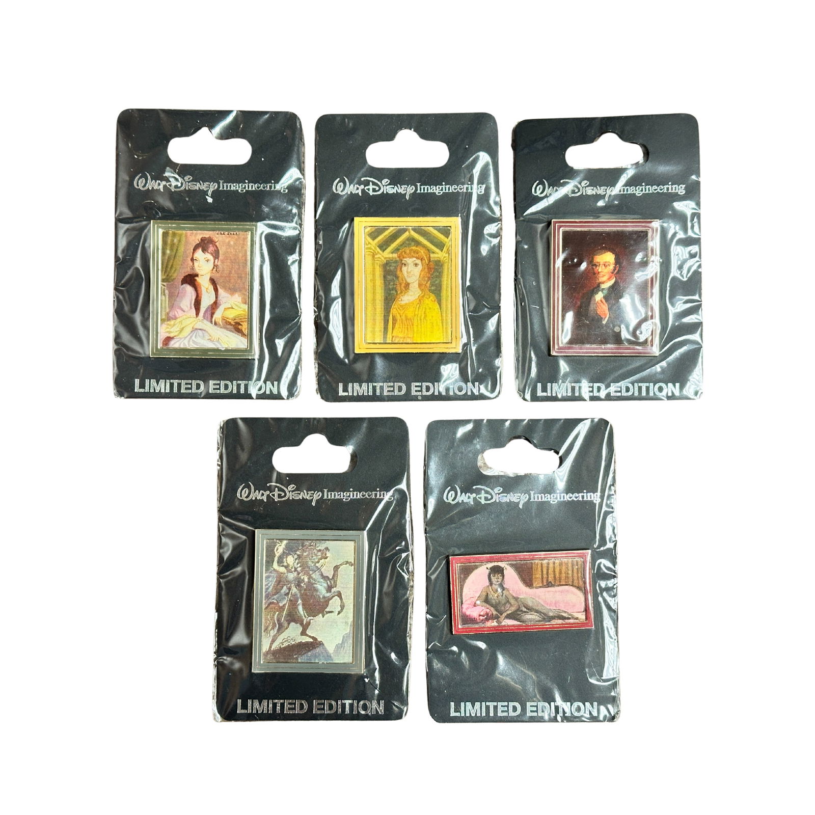 Disney Imagineering Haunted Mansion Lenticular Painting Pin Lot Of 5 (1 of 4)