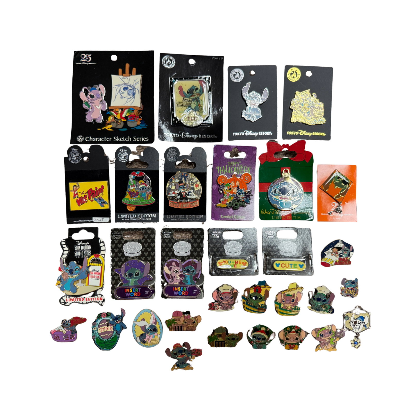 Disney Lilo & Stitch Assorted Stitch Pin Lot Of 31: Disney Lilo & Stitch Assorted Stitch Pin Lot Of 31. These feature Stitch, Lilo, & Angel. *******FREE SHIPPING*******