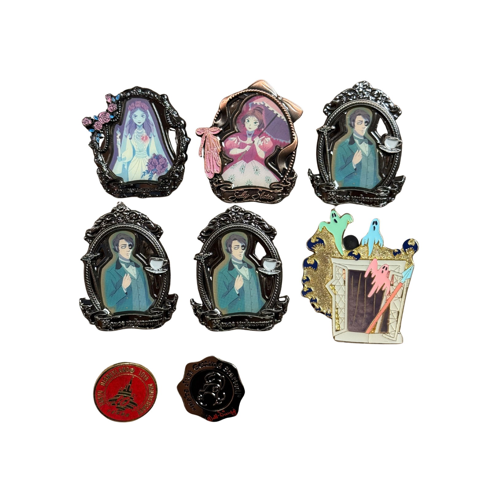 Disney Haunted Mansion Portrait Assorted Pin Lot Of 8 (1 of 3)