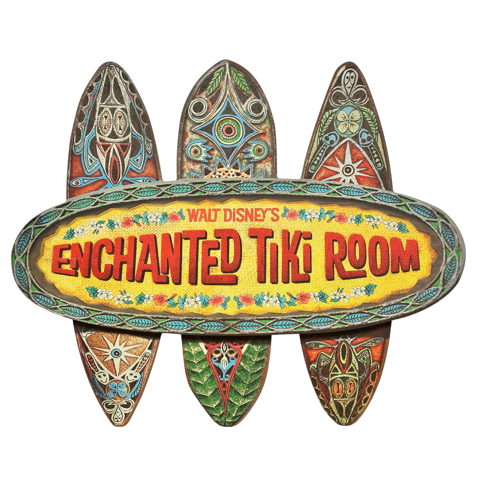 Walt Disney Enchanted Tiki Room Prop Sign Replica Wall Display (1 of 2)
