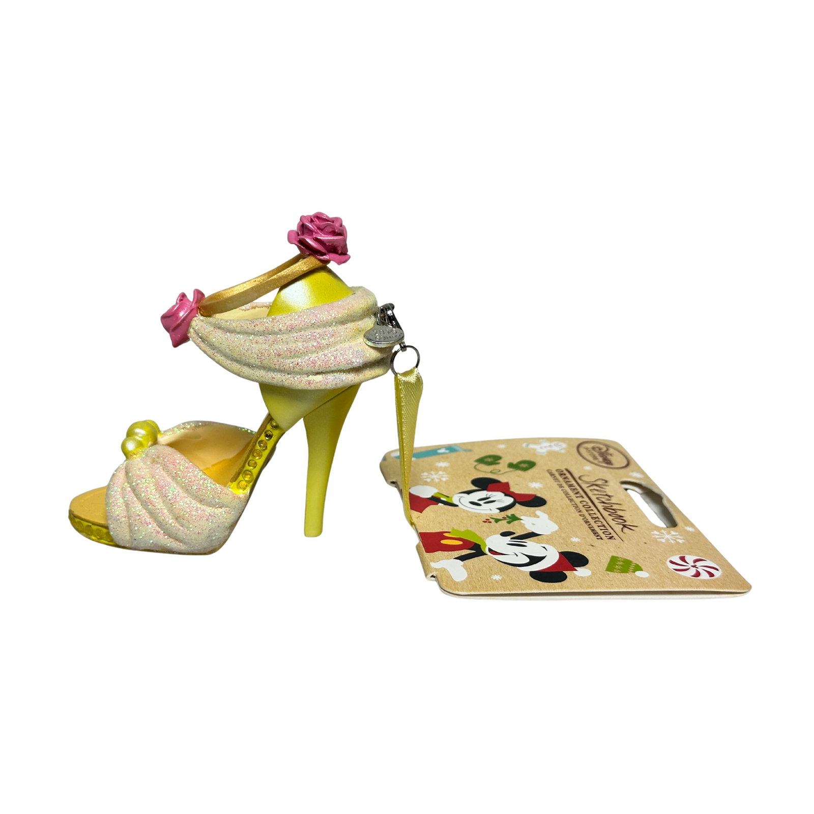 Disney Beauty & The Beast Belle Runway Shoe Holiday Christmas Sketchbook Ornament: Disney Beauty & The Beast Belle Runway Shoe Holiday Christmas Sketchbook Ornament. This features a high heel shoe designed to represent Princess Belle. *******FREE SHIPPING*******