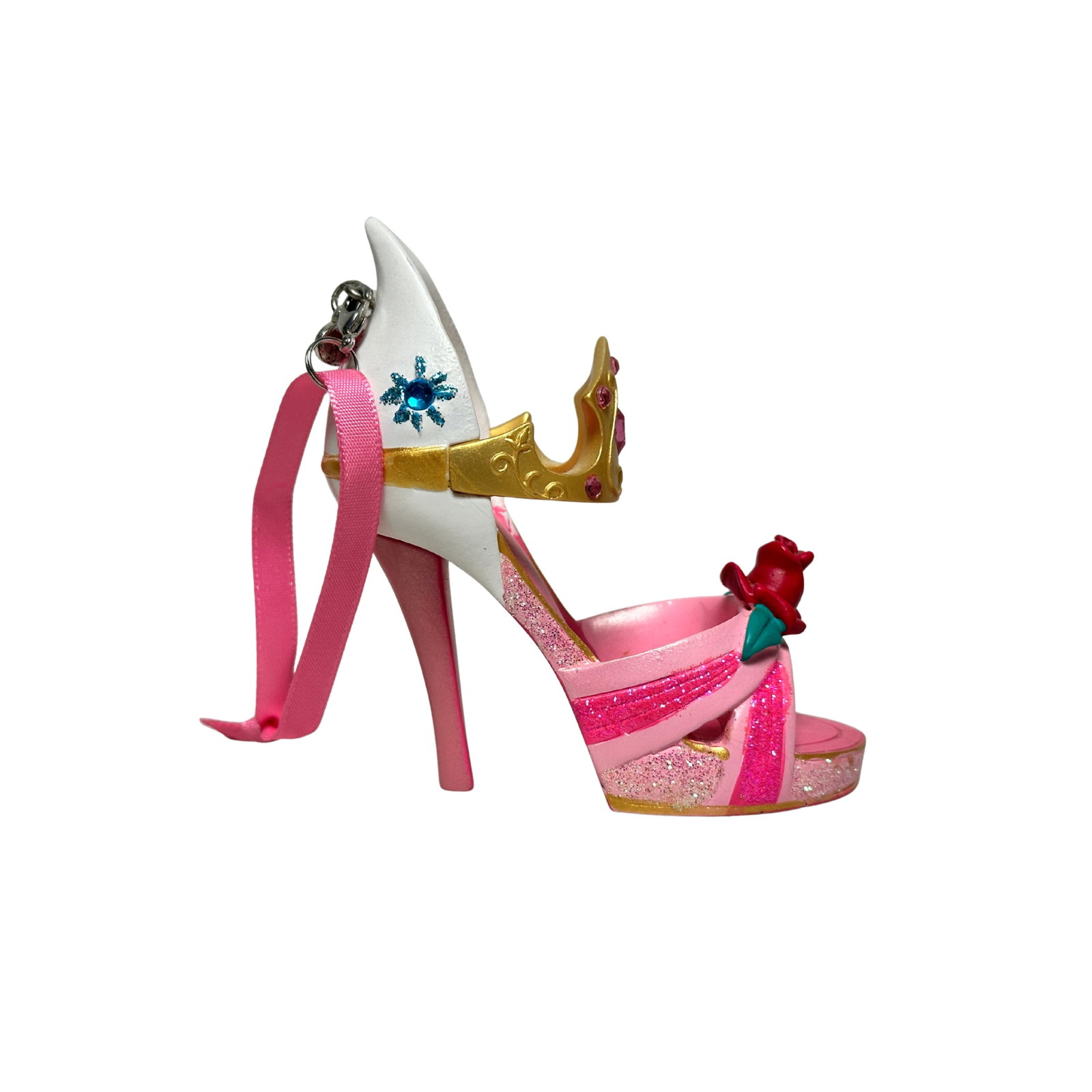 Disney Sleeping Beauty Aurora Runway Shoe Holiday Christmas Sketchbook Ornament: Disney Sleeping Beauty Aurora Runway Shoe Holiday Christmas Sketchbook Ornament. This features a high heel shoe designed to represent Princess Aurora. *******FREE SHIPPING*******