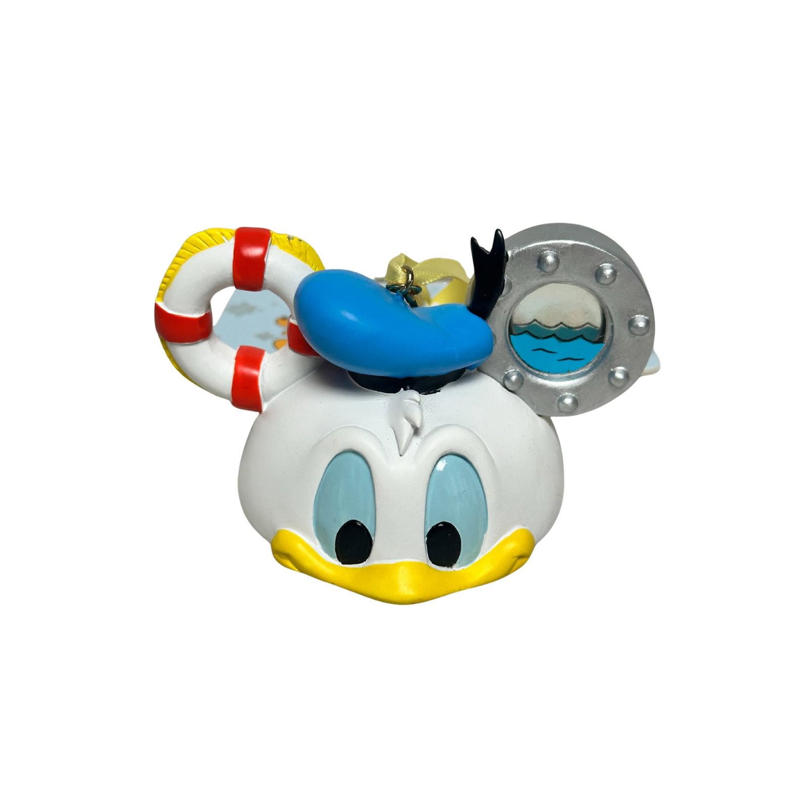Disney Donald Duck Mickey Ear Hat Holiday Christmas Sketchbook Ornament: Disney Donald Duck Mickey Ear Hat Holiday Christmas Sketchbook Ornament. This features a Mickey ear hat designed to represent Donald Duck. *******FREE SHIPPING*******