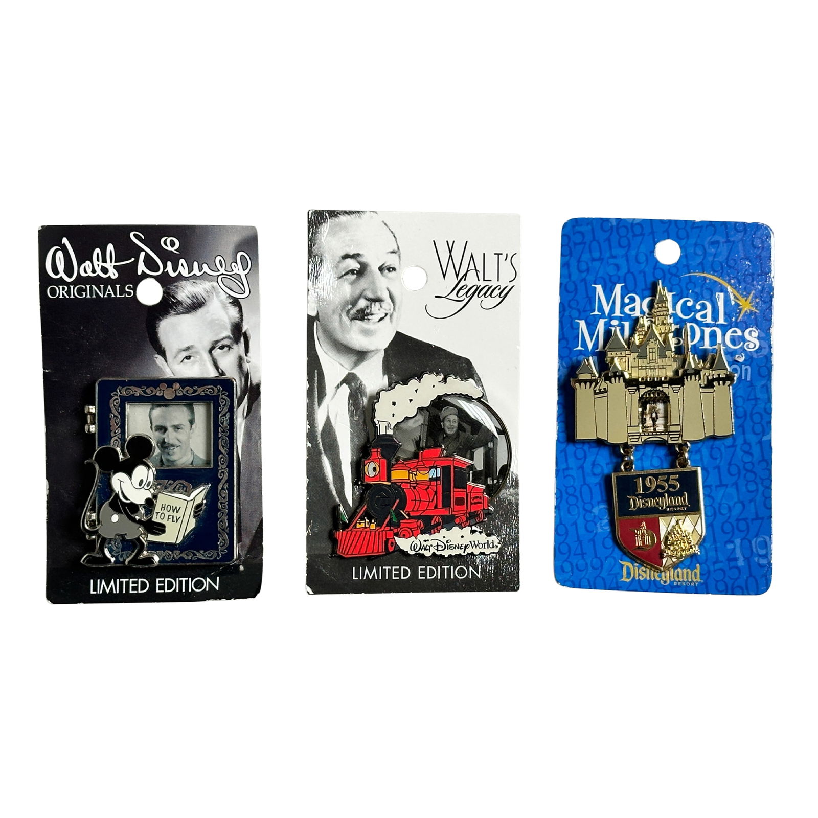 Disney Walt's Legacy Assorted Pin Lot Of 3 (1 of 4)