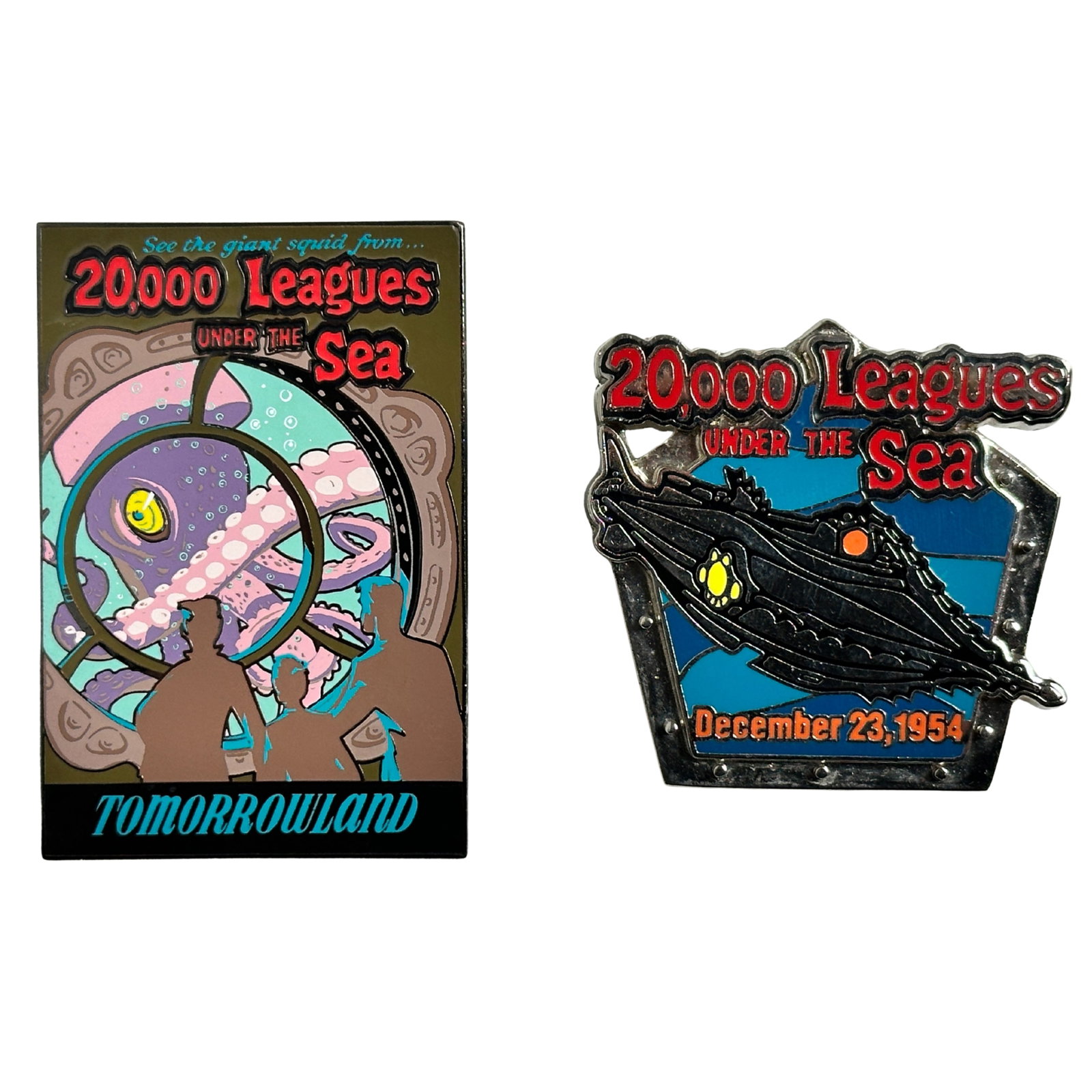 Disney 20000 Leagues Under The Sea Pin Lot Of 2: Disney 20000 Leagues Under The Sea Pin Lot Of 2.*******FREE SHIPPING*******