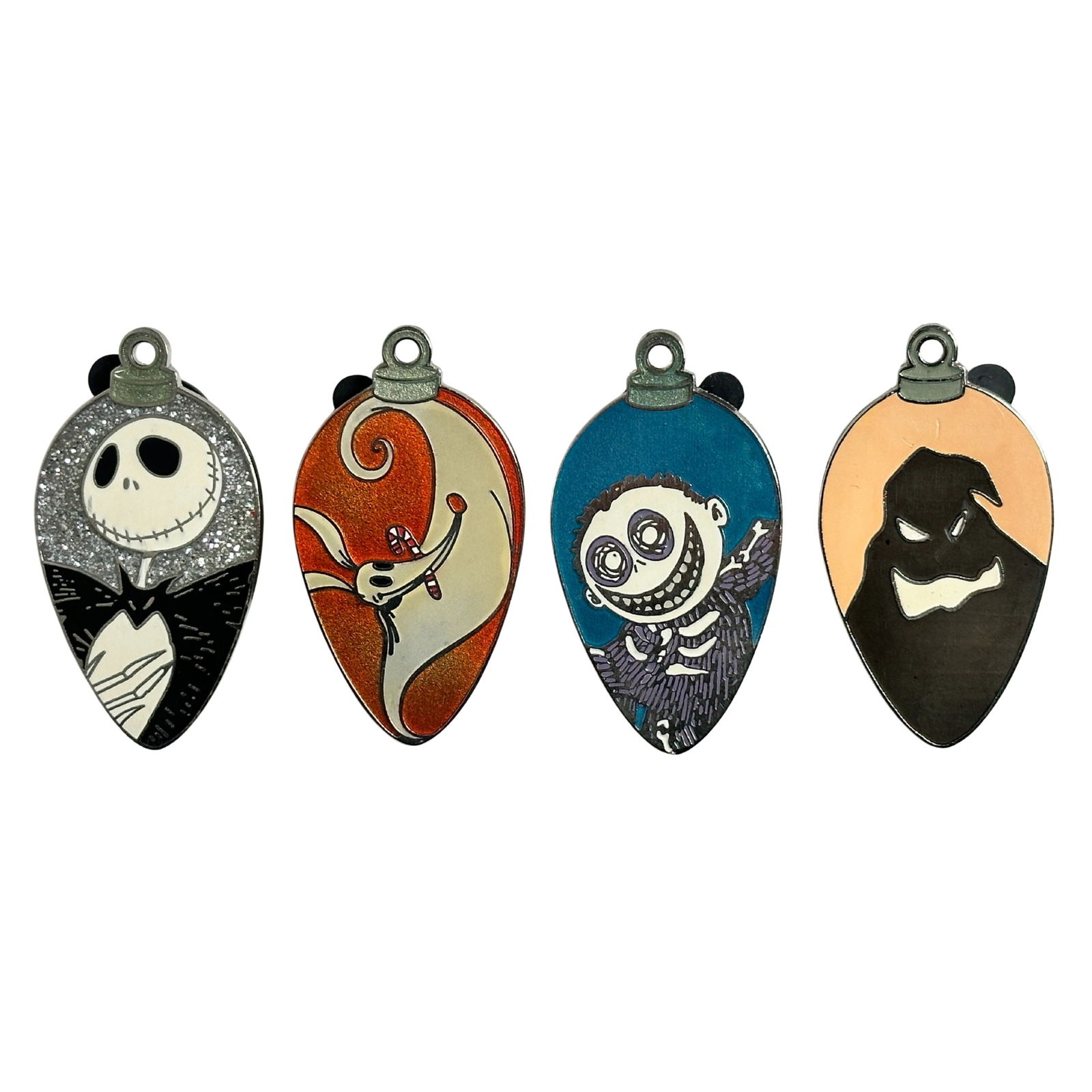 Disney Nightmare Before Christmas Tree Ornament Pin Lot Of 4 (1 of 3)