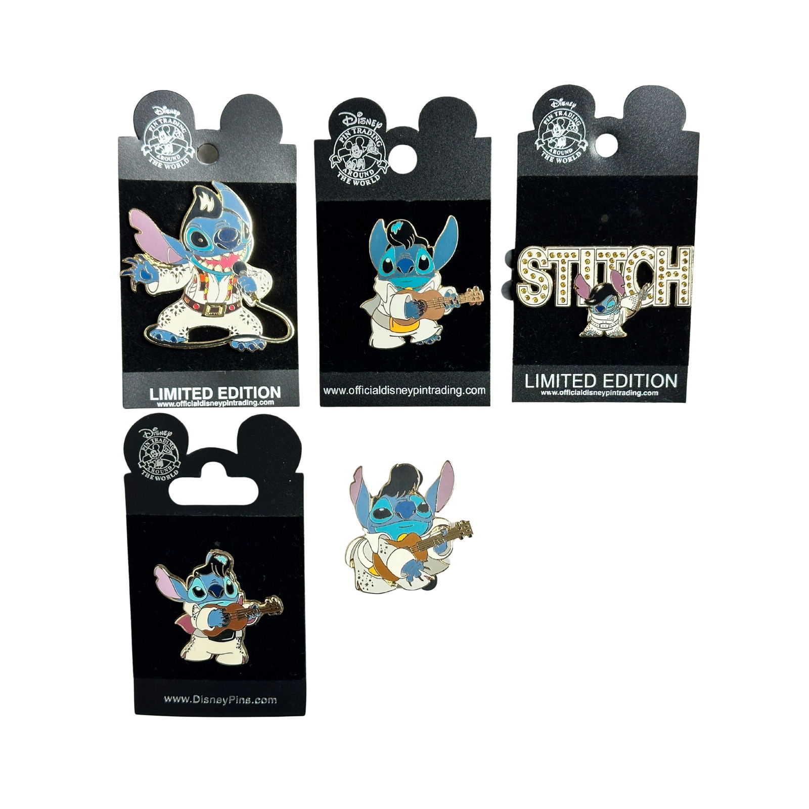 Disney Stitch Dressed As Elvis Pin Lot Of 5 (1 of 3)