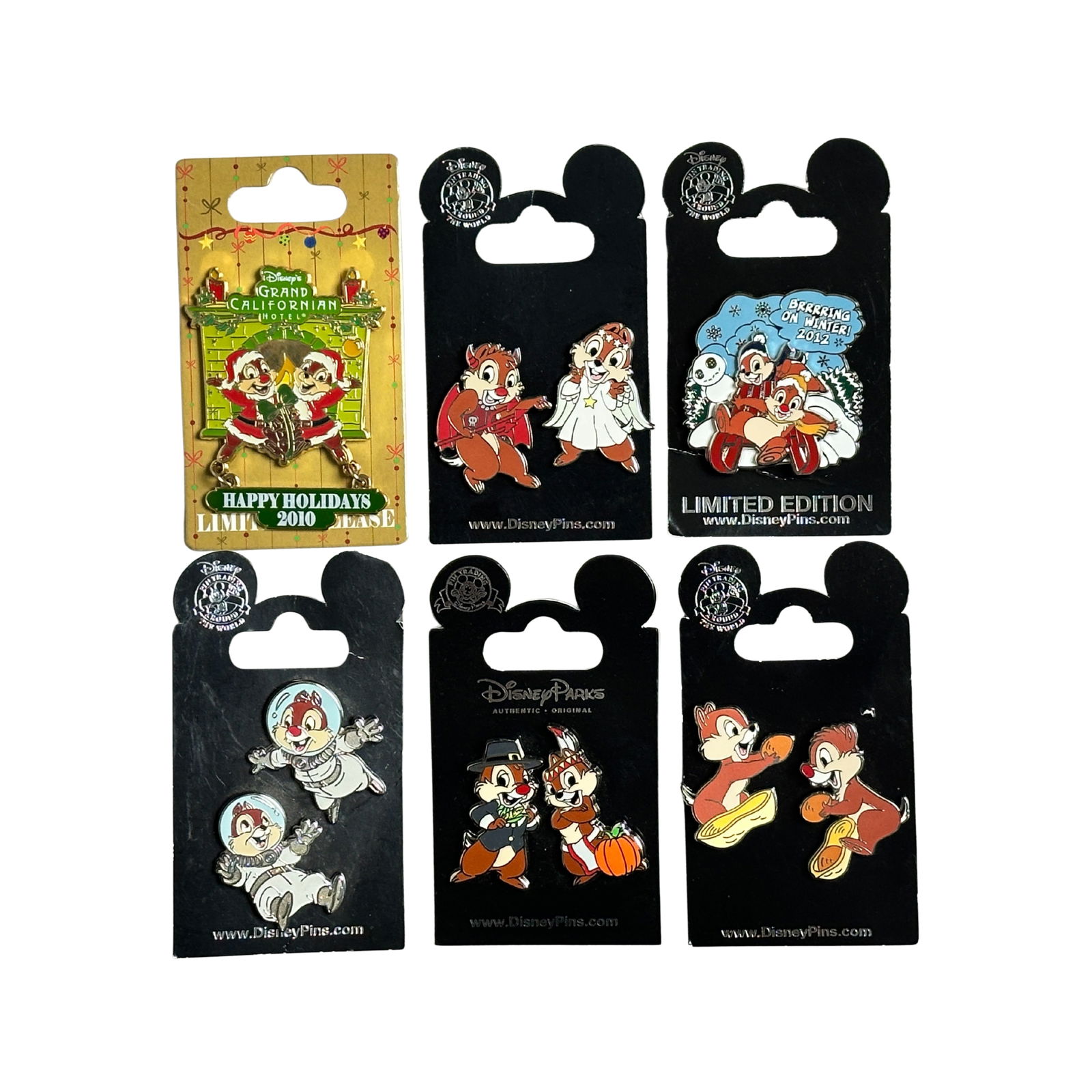 Disney Chip & Dale Assorted Pin Lot Of 10 (1 of 4)