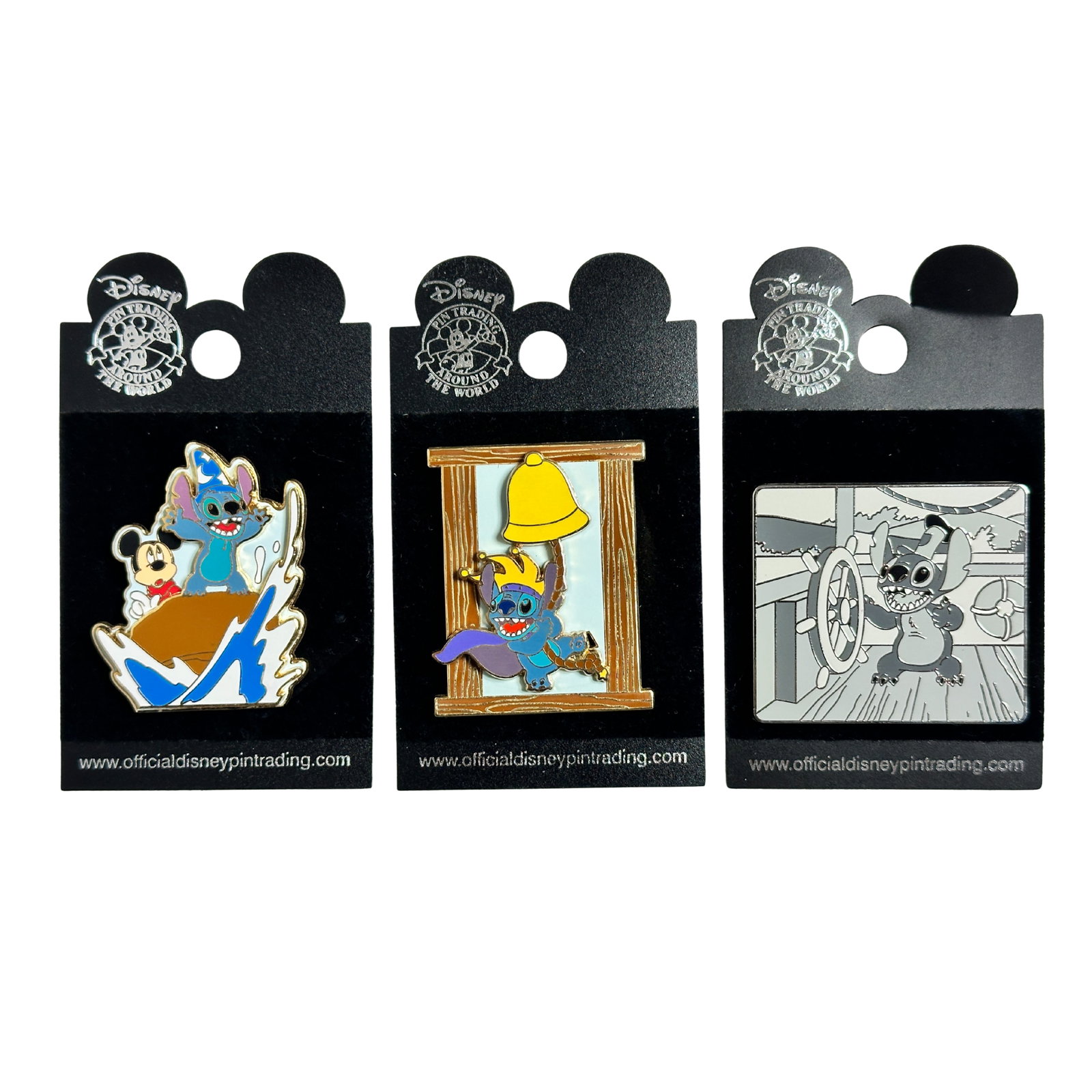 Disney Pin Trading Around The World Stitch Pin Lot Of 3 (1 of 3)
