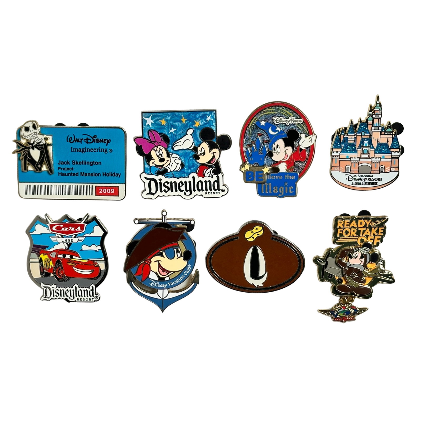 Disneyland Resort Assorted Pin Lot Of 8 (1 of 3)