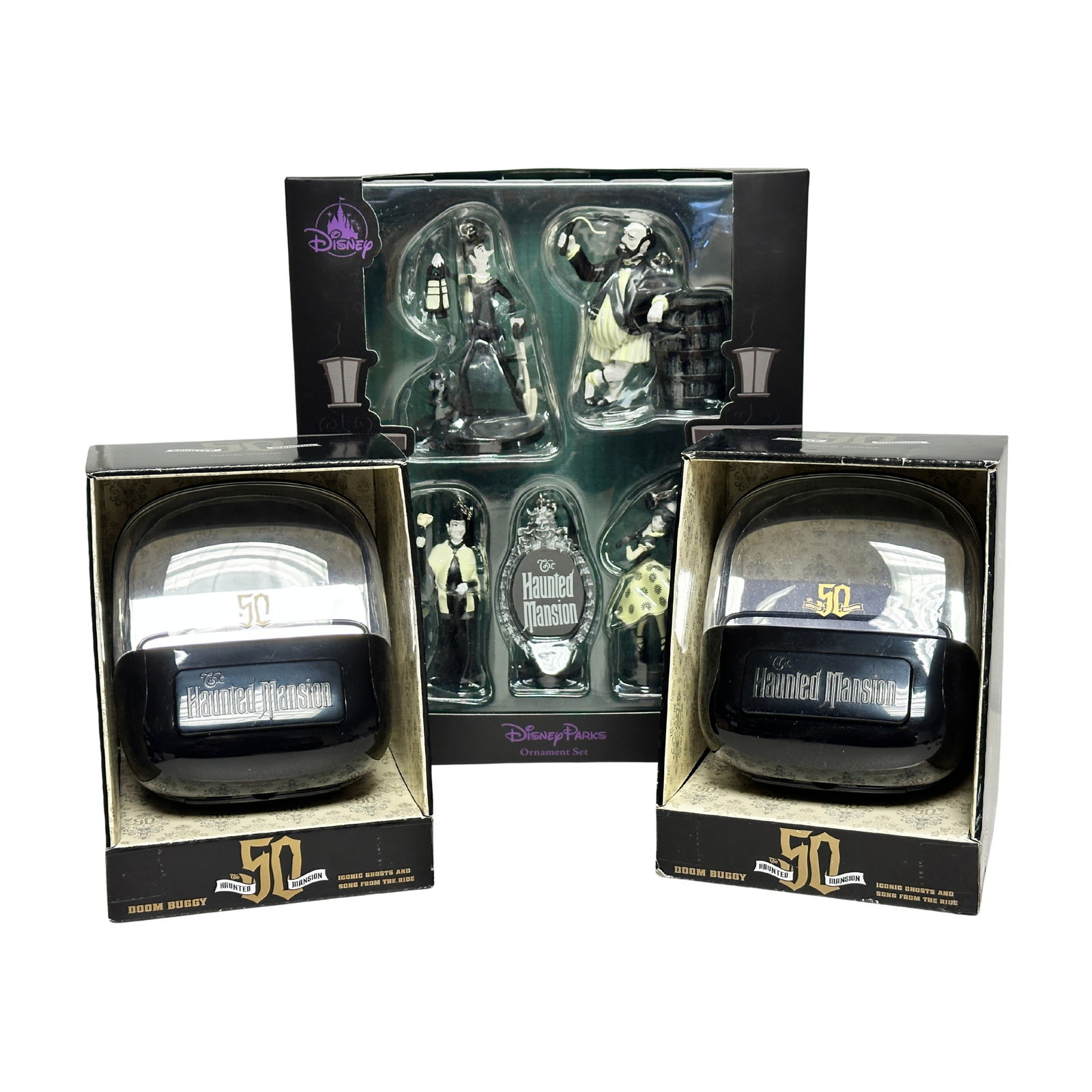 Disney Haunted Mansion Ornament Set & Doom Buggy Light-Up Musical Figure Lot Of 3 (1 of 4)