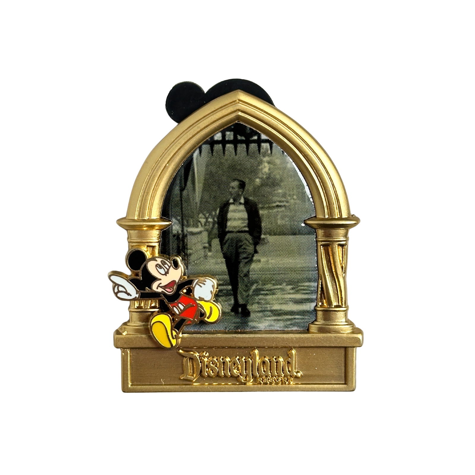 Disneyland Mickey Mouse and Walt Disney Portrait Photo Pin (1 of 2)
