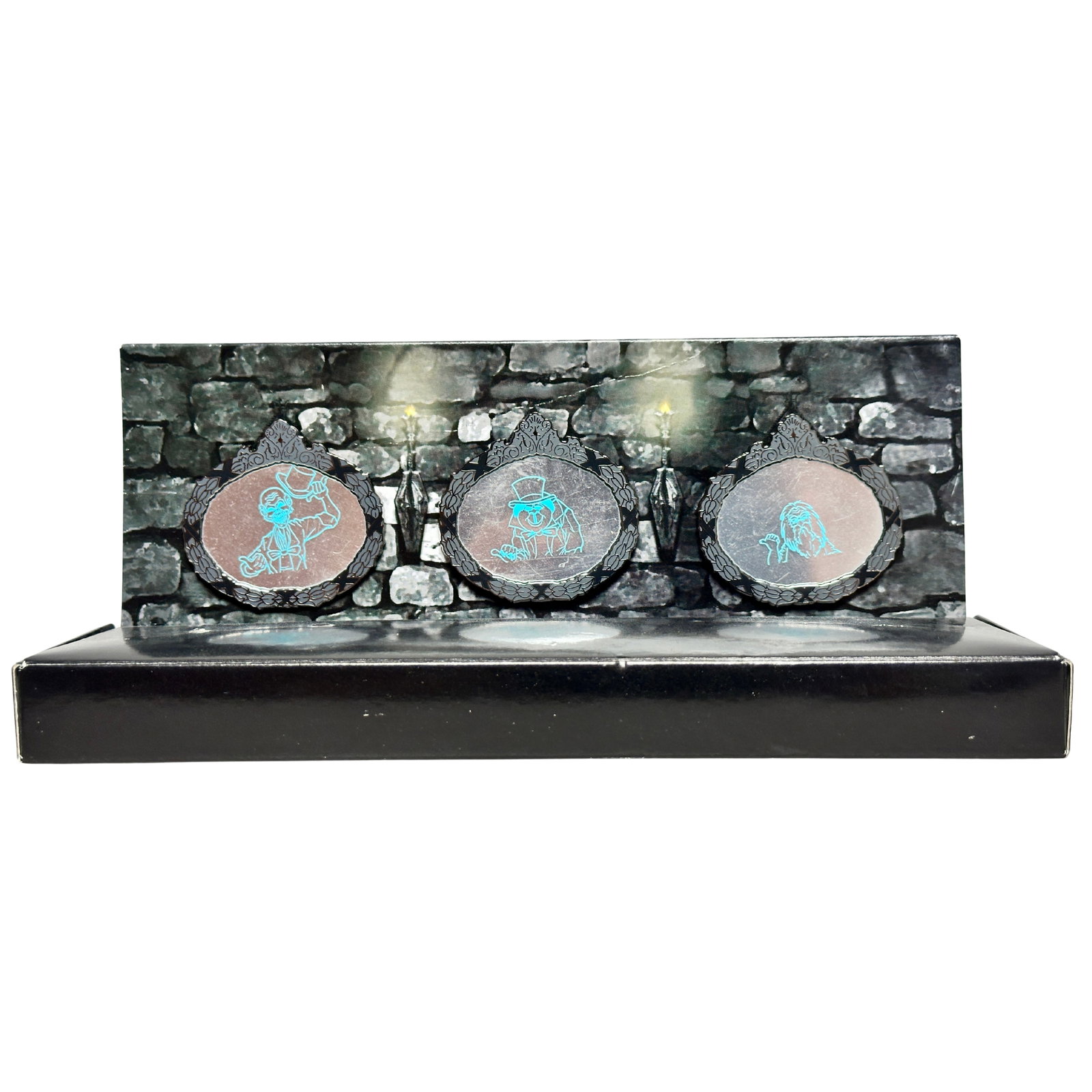 Disney Haunted Mansion Attraction Hitchhiking Ghosts Mirror Pin Set Of 3 (1 of 5)