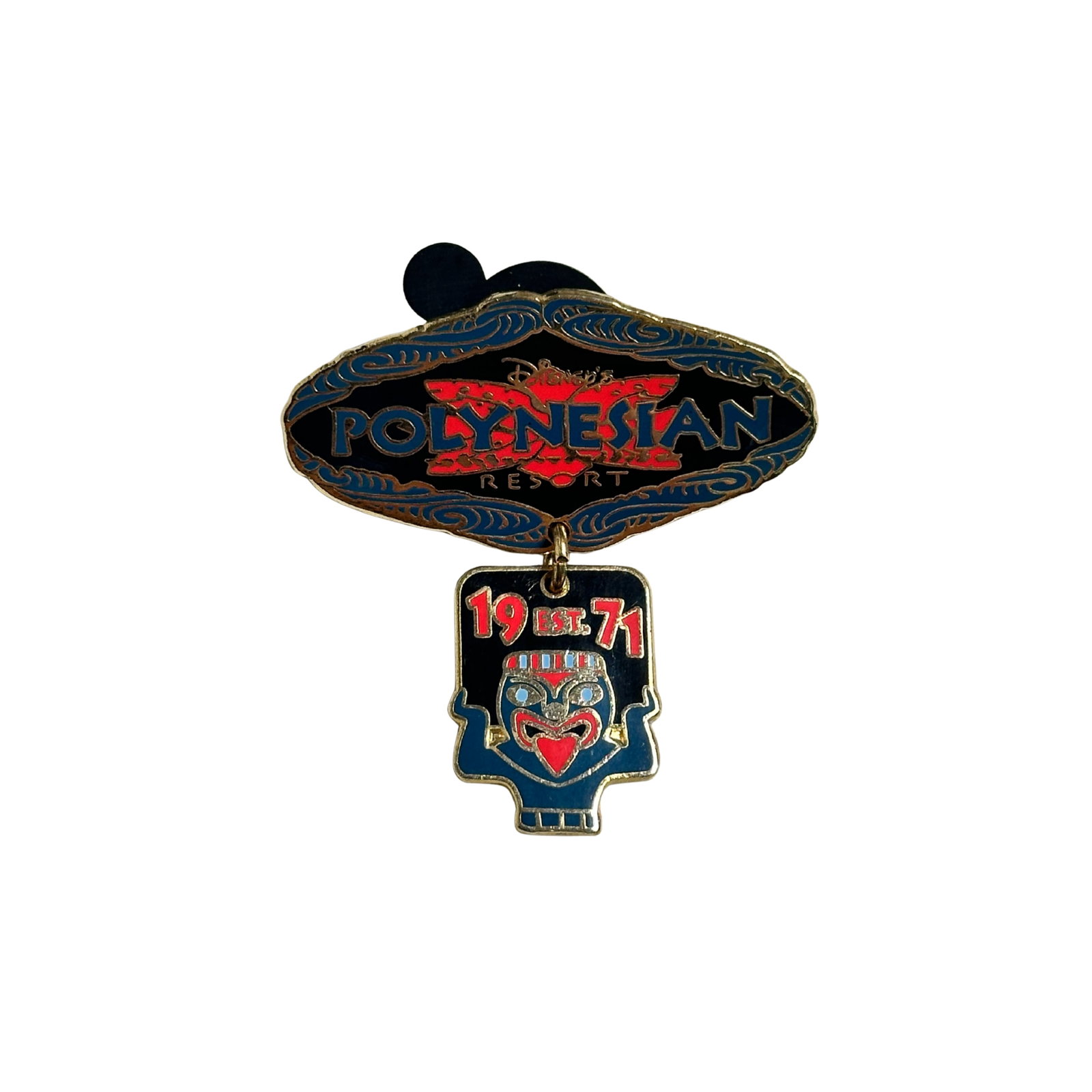 Disney WDW Polynesian Resort Pin: Disney WDW Polynesian Resort Pin. This features the Polynesian Resort logo