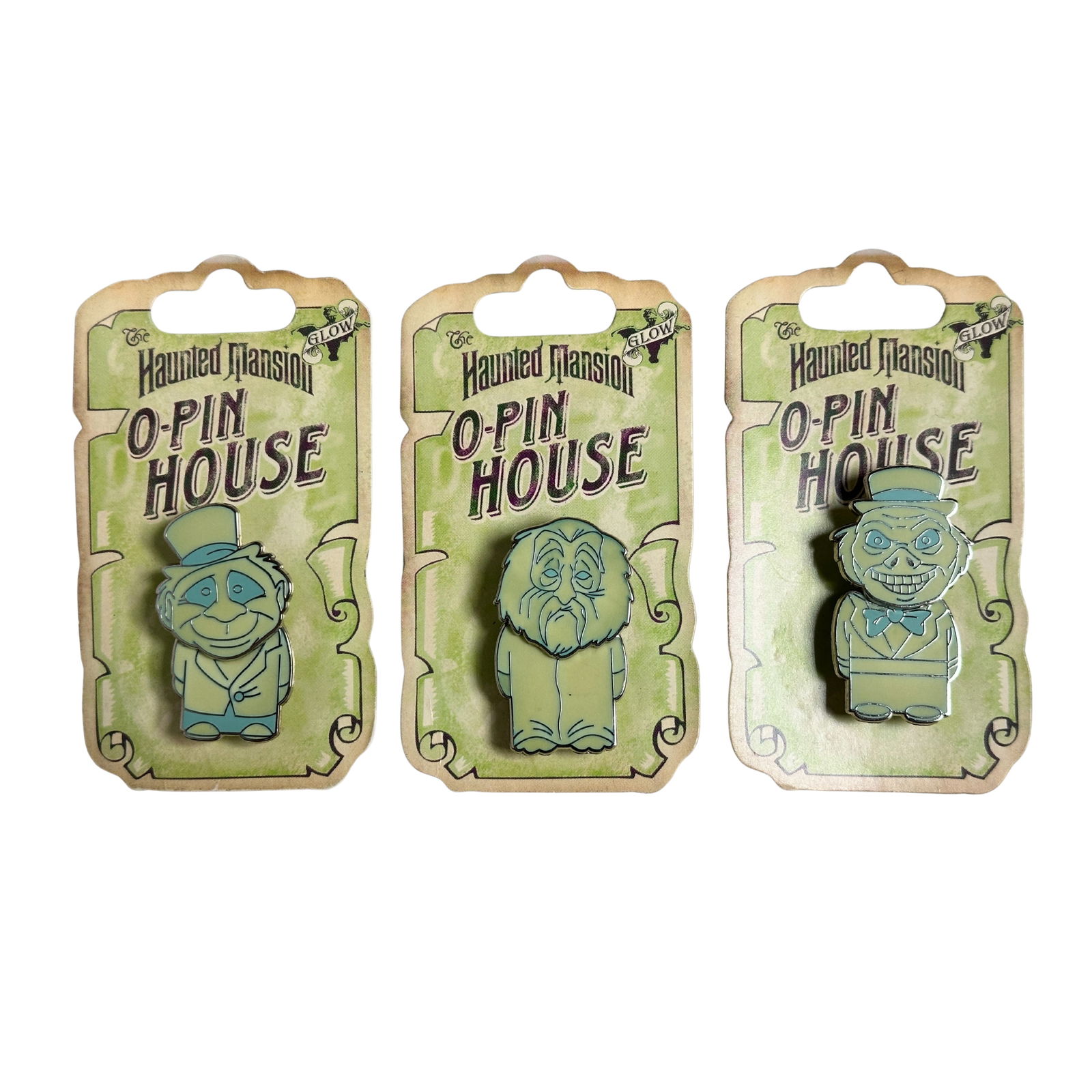 Disney O-Pin House Haunted Mansion Hitchhiking Ghost Pin Lot Of 3 (1 of 2)