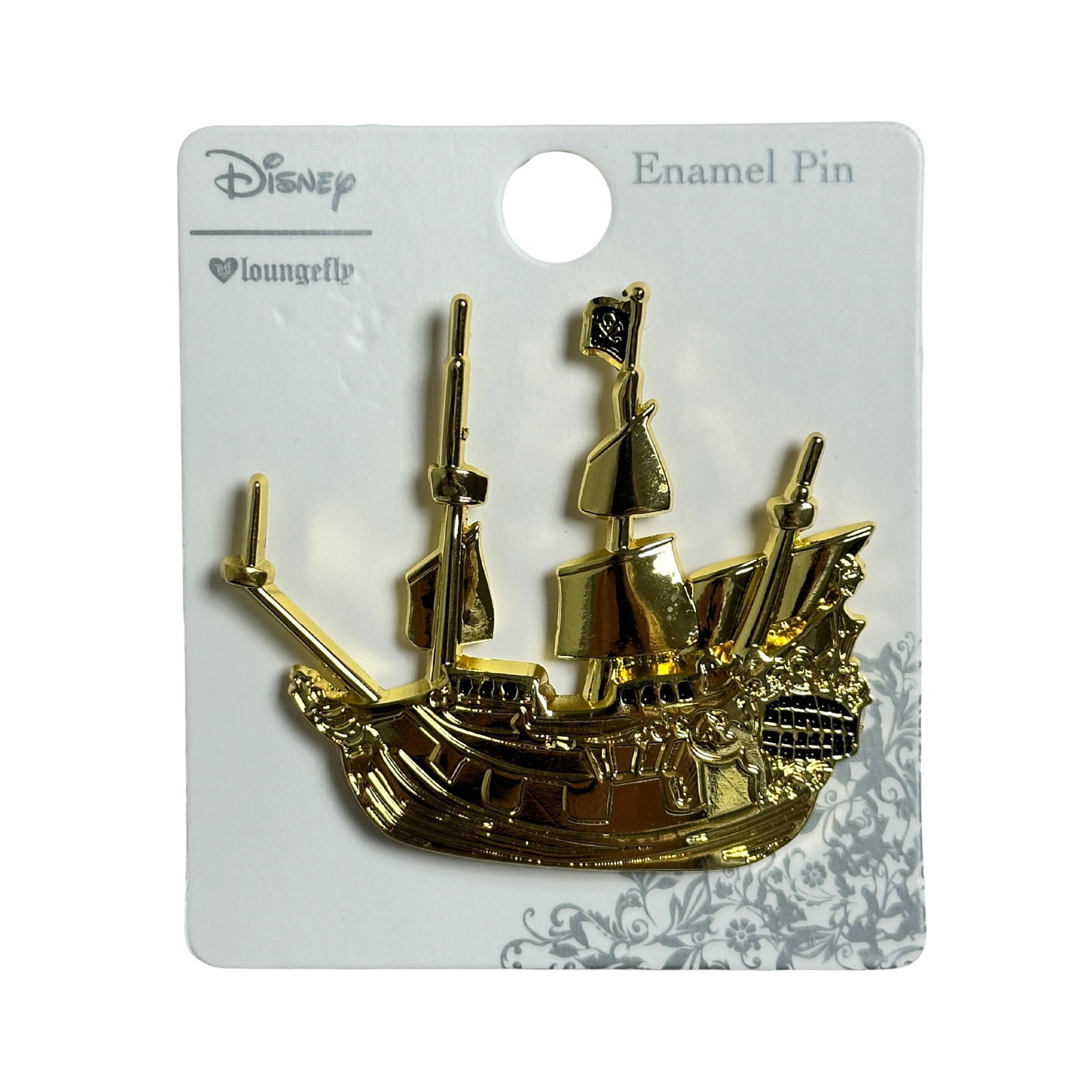 Disney Loungefly Peter Pan Gold Jolly Roger Ship (1 of 2)