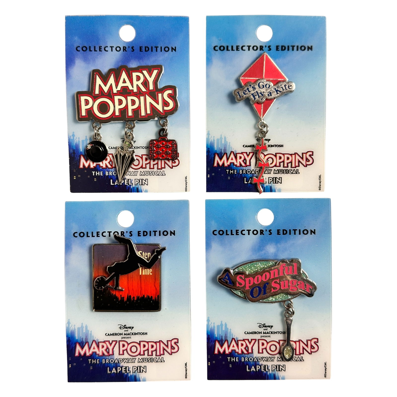 Disney Mary Poppins: The Broadway Musical Pin Set Of 4 (1 of 2)