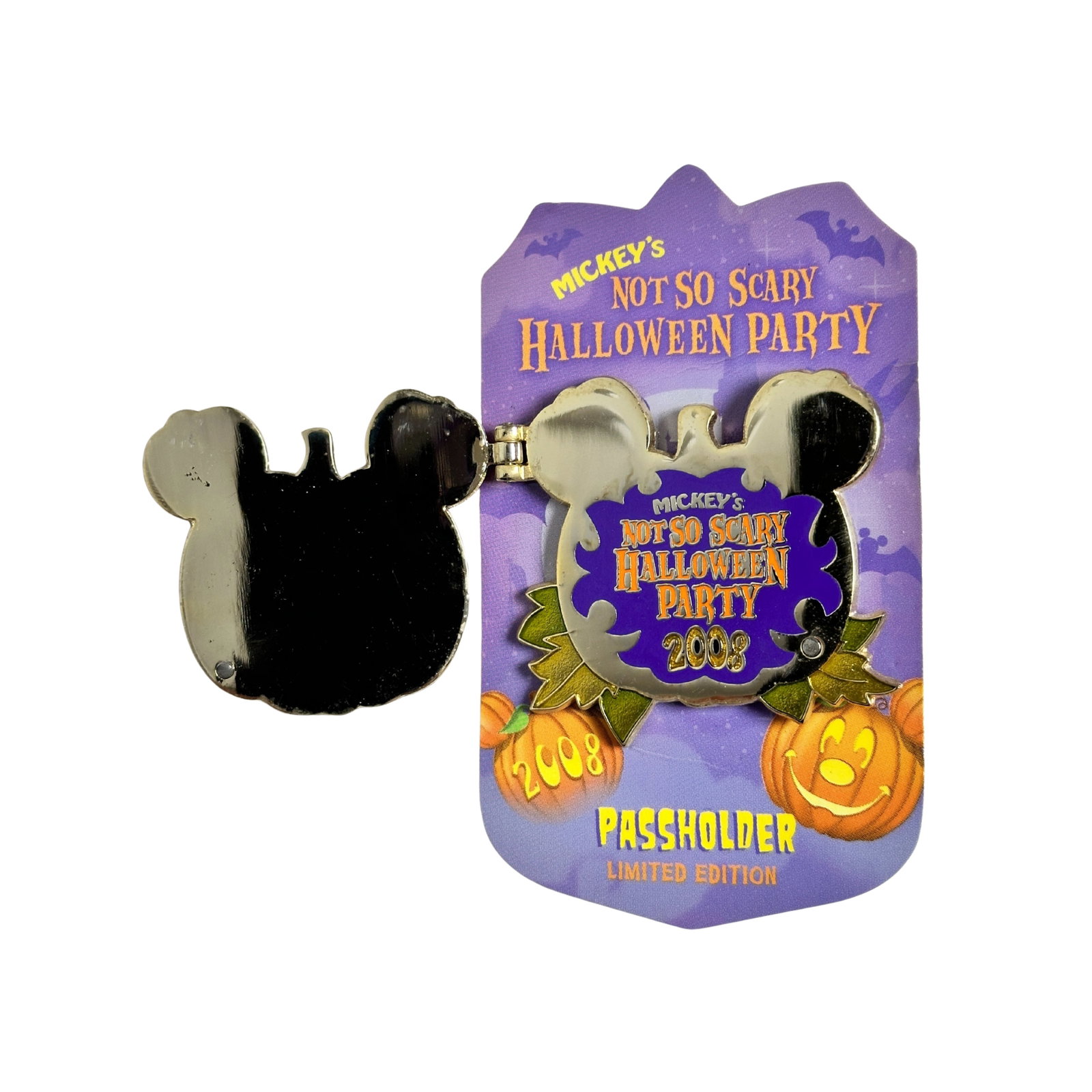 Disney Mickey's Not So Scary Halloween Party 2008 Pumpkin Pin: Disney Mickey's Not So Scary Halloween Party 2008 Pumpkin Pin. This features a Pumpkin shaped like Mickey's head.*****FREE SHIPPING********SELECT BUYER ARRANGED SHIPPING AT CHECKOUT*****