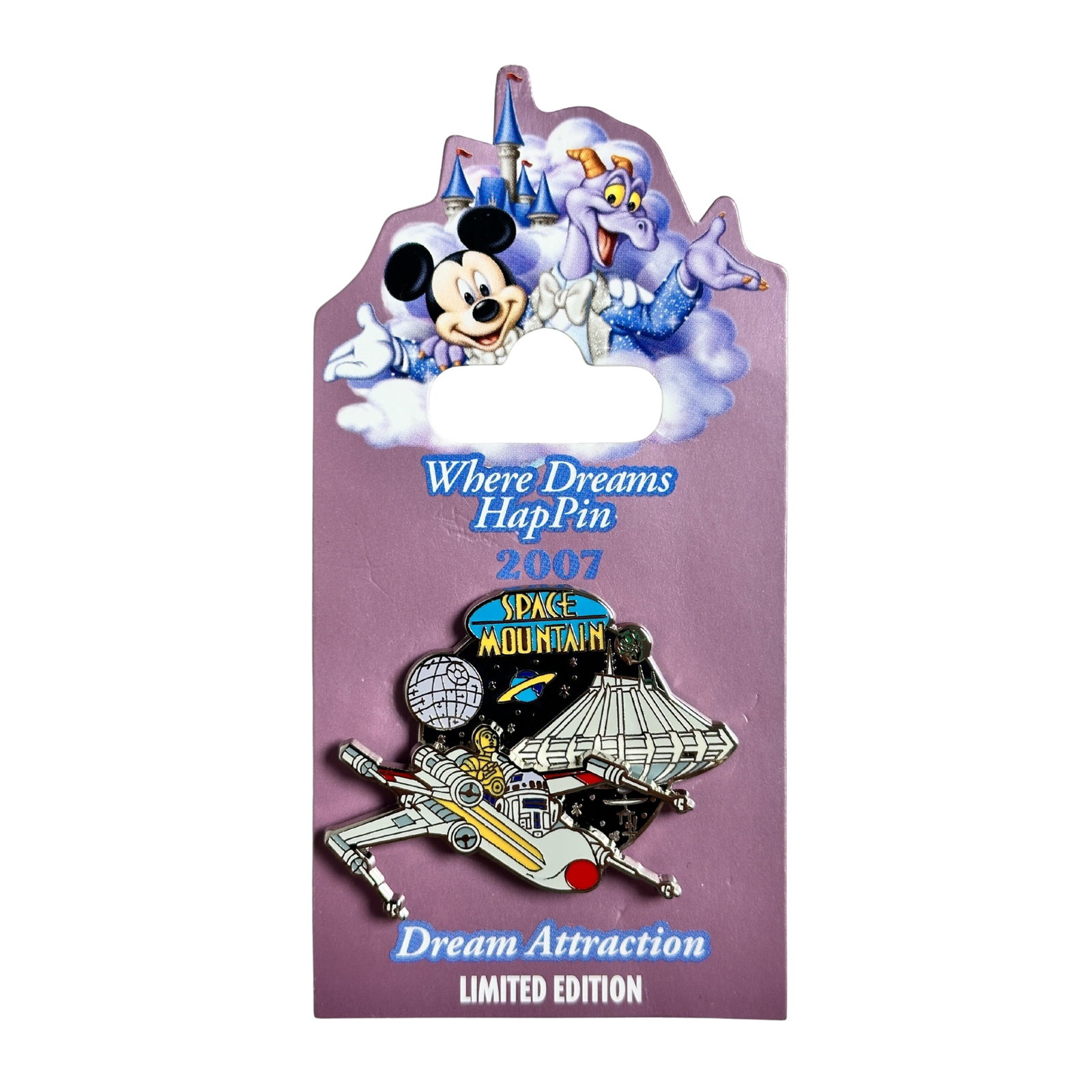 Disney Mickey & Figment Where Dreams HapPin Space Mountain Pin: Disney Vacation Club Members Are Magical Tinker Bell Pin. This features Tinker Bell sleeping on a leaf.*****FREE SHIPPING********SELECT BUYER ARRANGED SHIPPING AT CHECKOUT*****