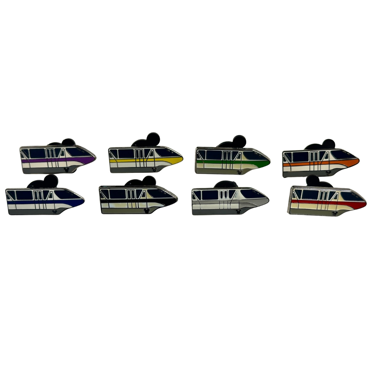 Disney Monorail Tiny Kingdom Mystery Pin Lot Of 8: Disney Monorail Tiny Kingdom Mystery Pin Lot Of 8. These feature eight different versions of the Monorail.*****FREE SHIPPING********SELECT BUYER ARRANGED SHIPPING AT CHECKOUT*****