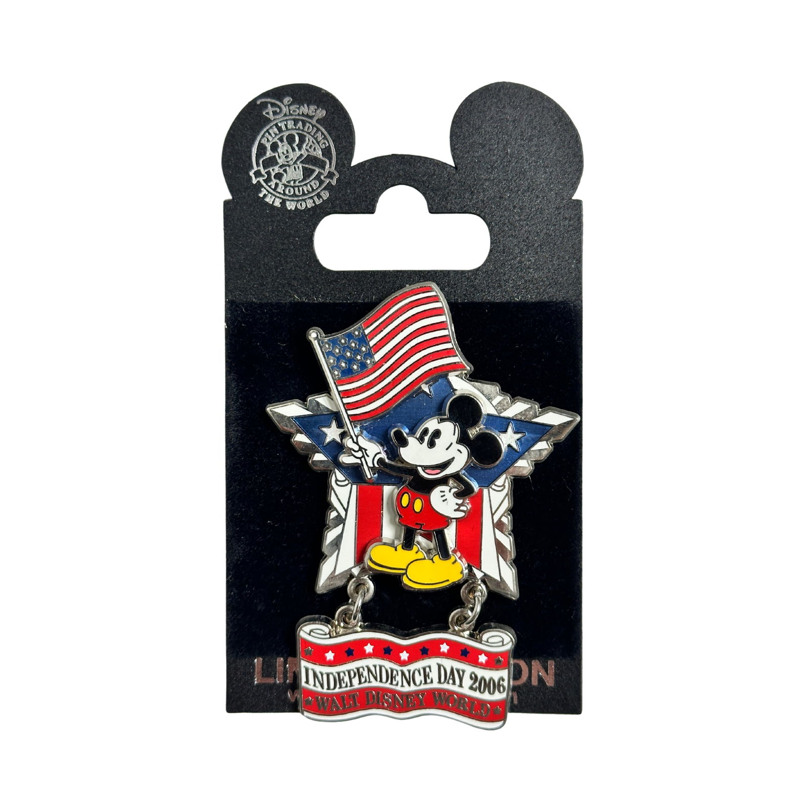 Disney WDW Independence Day 2006 Mickey American Flag Pin (1 of 2)