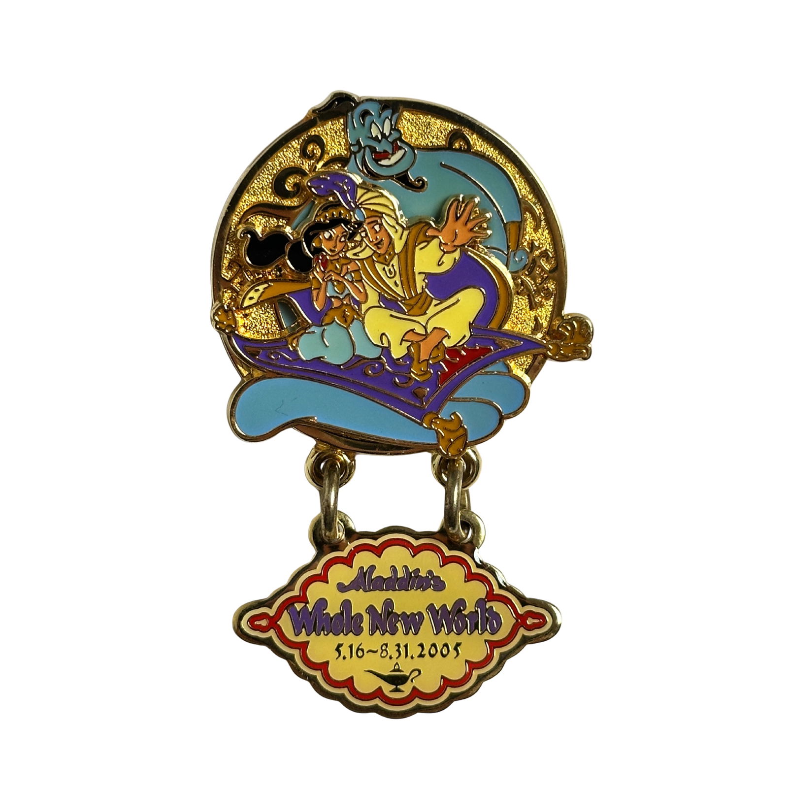 Disney TDR A Whole New World Aladdin, Jasmine, & Genie Pin (1 of 2)