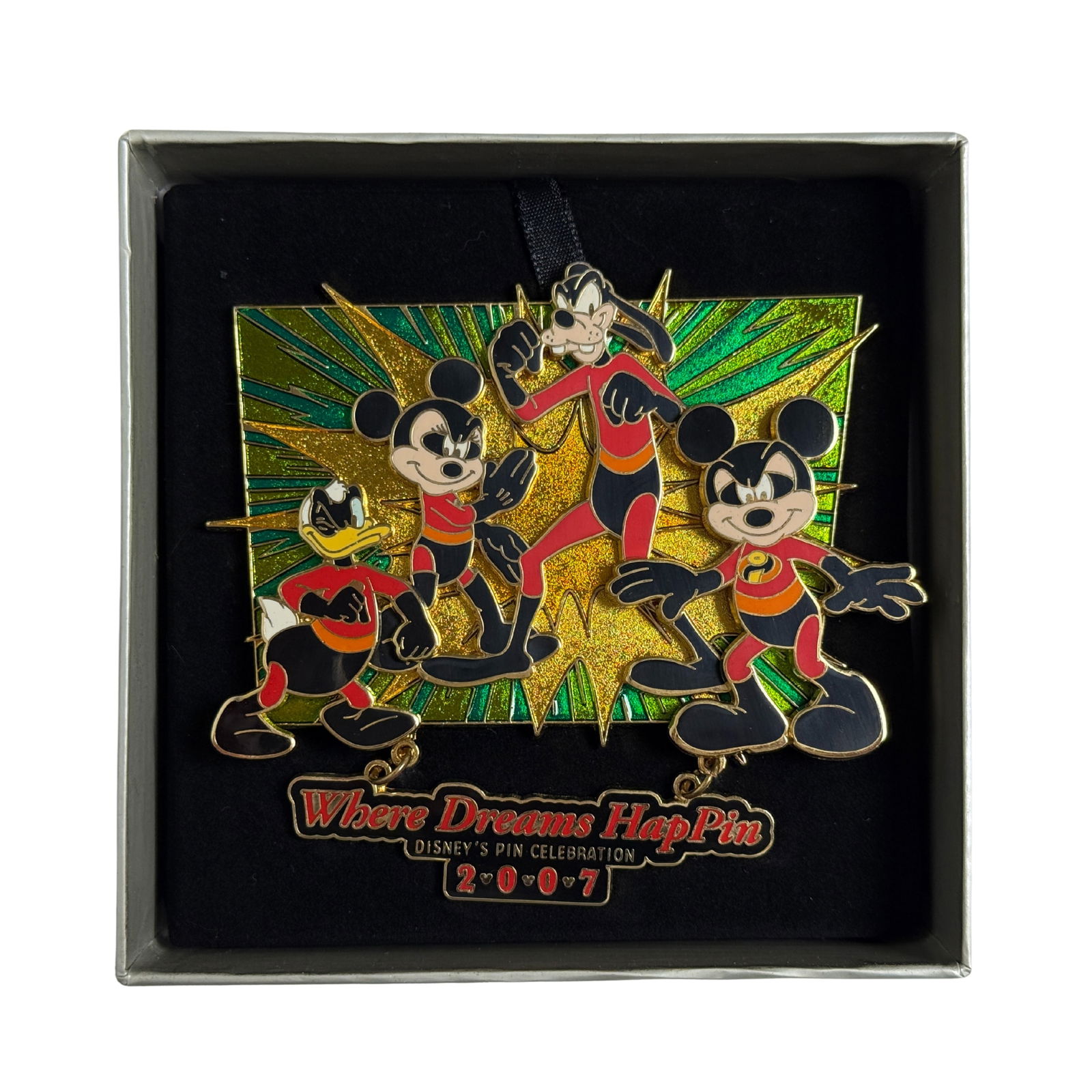 Disney WDW Where Dreams HapPin The Incredibles Fab 4 Jumbo Boxed Pin (1 of 3)