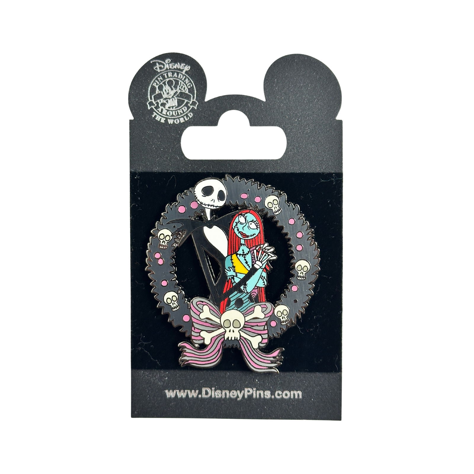 Disney WDW The Nightmare Before Christmas Jack & Sally Wreath Pin (1 of 2)